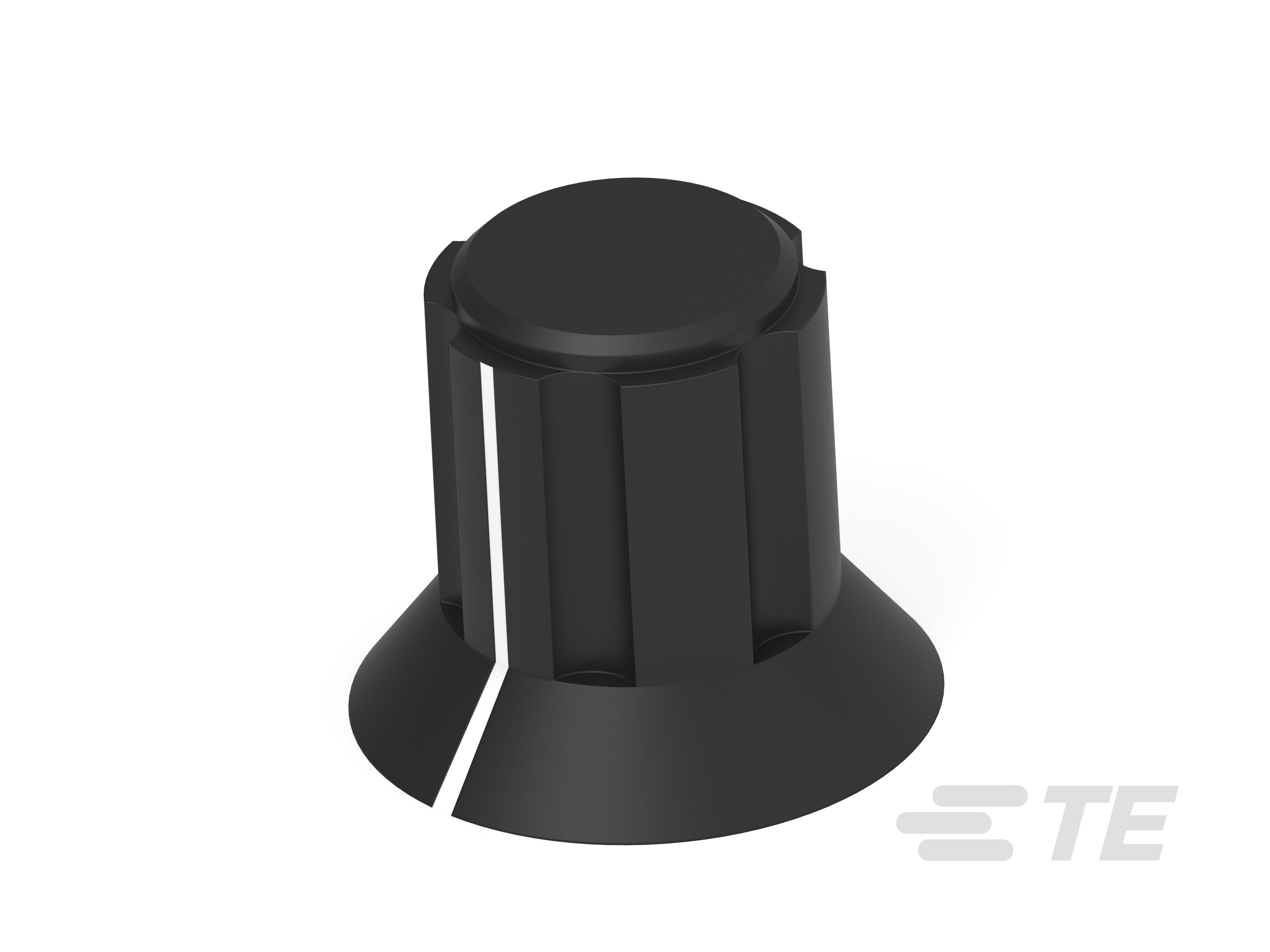 KAS500B1/8=KNOB BLK 1/8 SHAFT-3-1437621-0