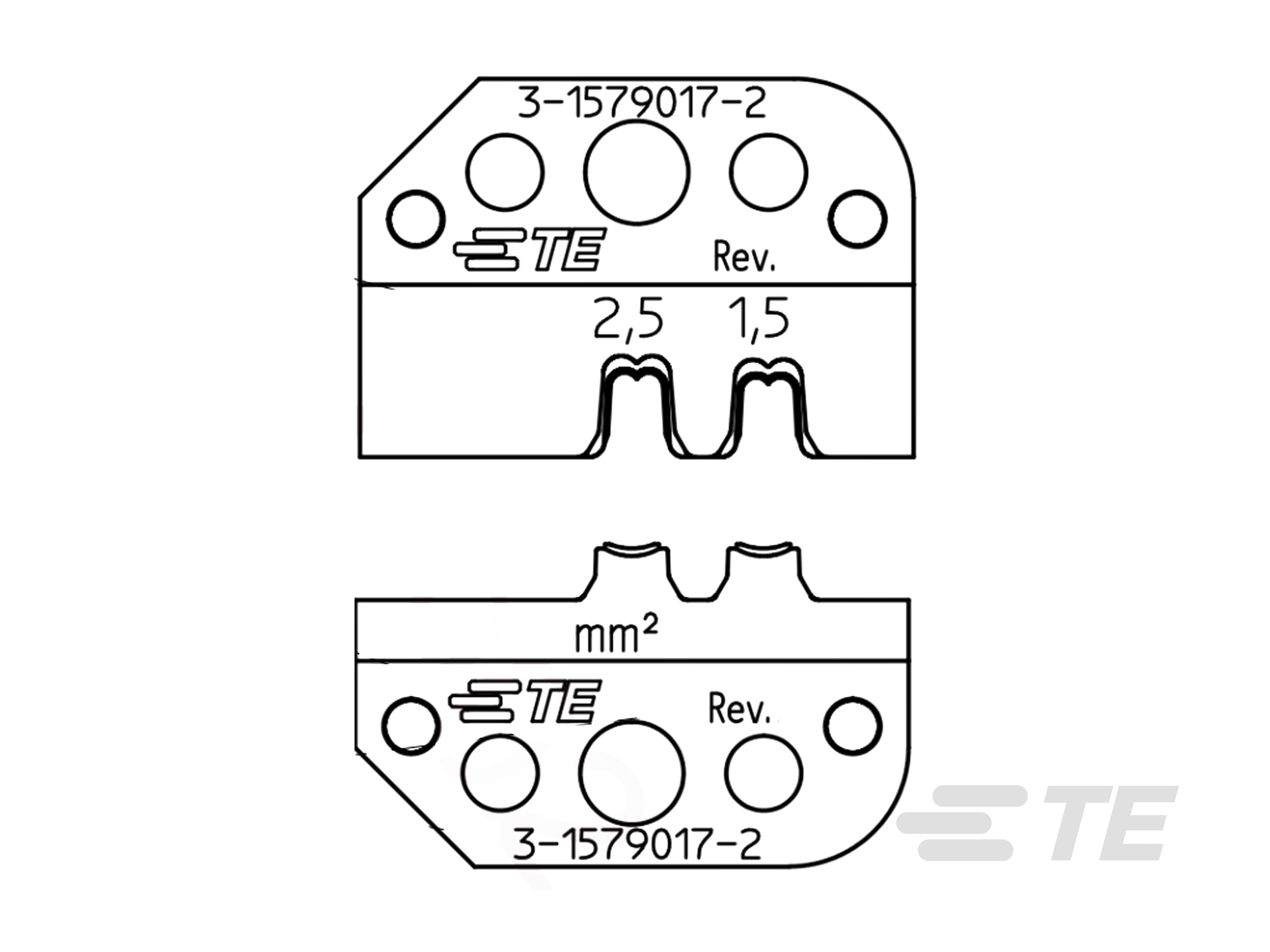 HT33-SDE DIE SET, 2.5 SYST. 1.5-2.5 SQMM-3-1579017-2