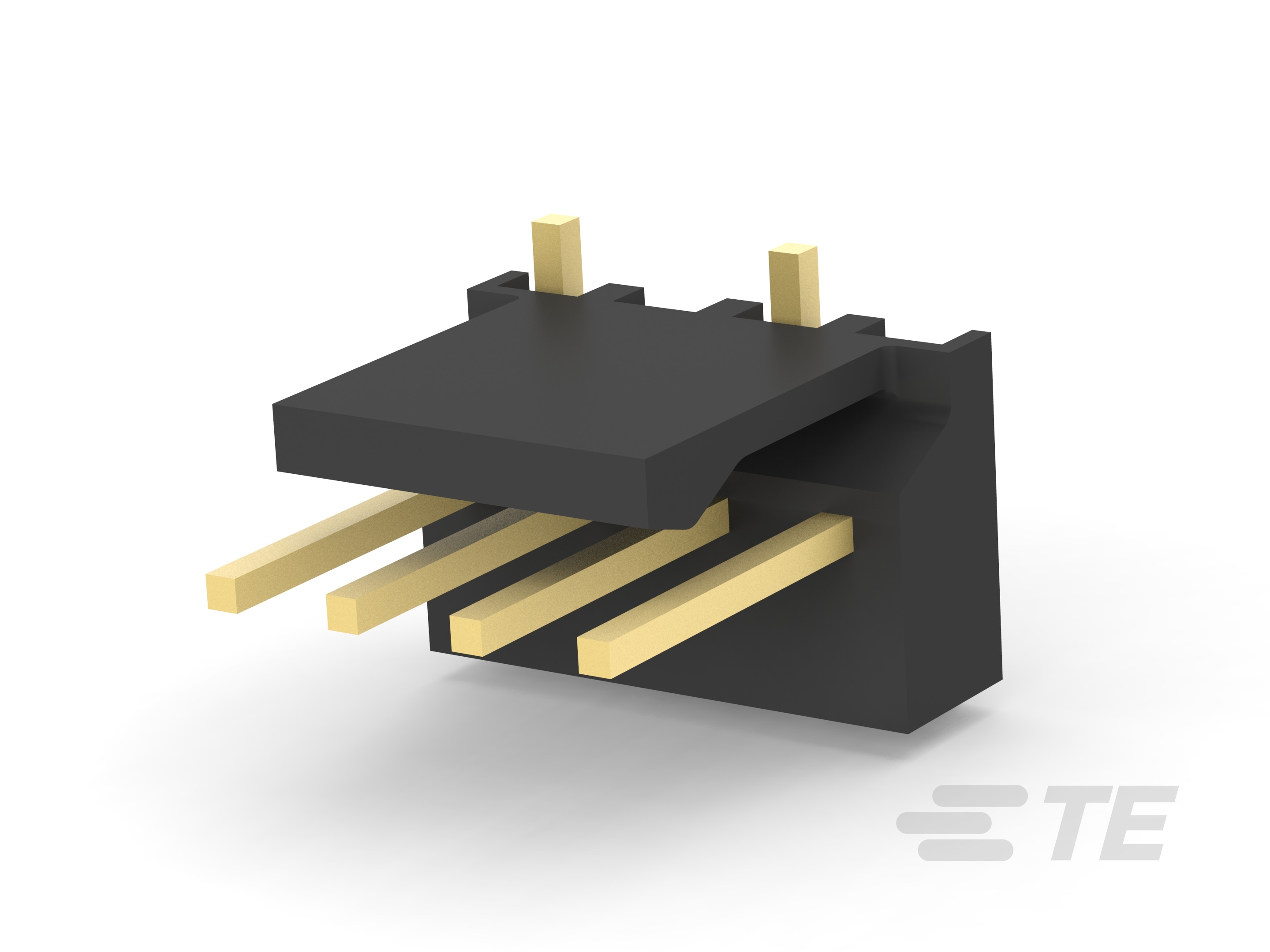 PCB Header: Nylon, Right Angle, Surface Mount, MTA 100-CAT-104MTA-NRSMH