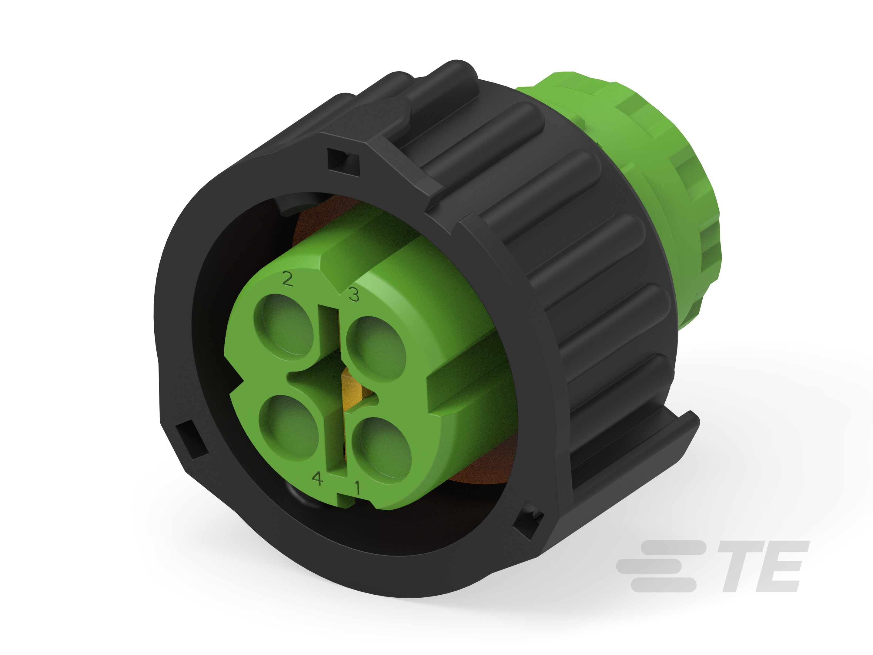 2.5mm SOCKET HSG ASSEMBLY(GREEN 4POS)-3-1813099-1