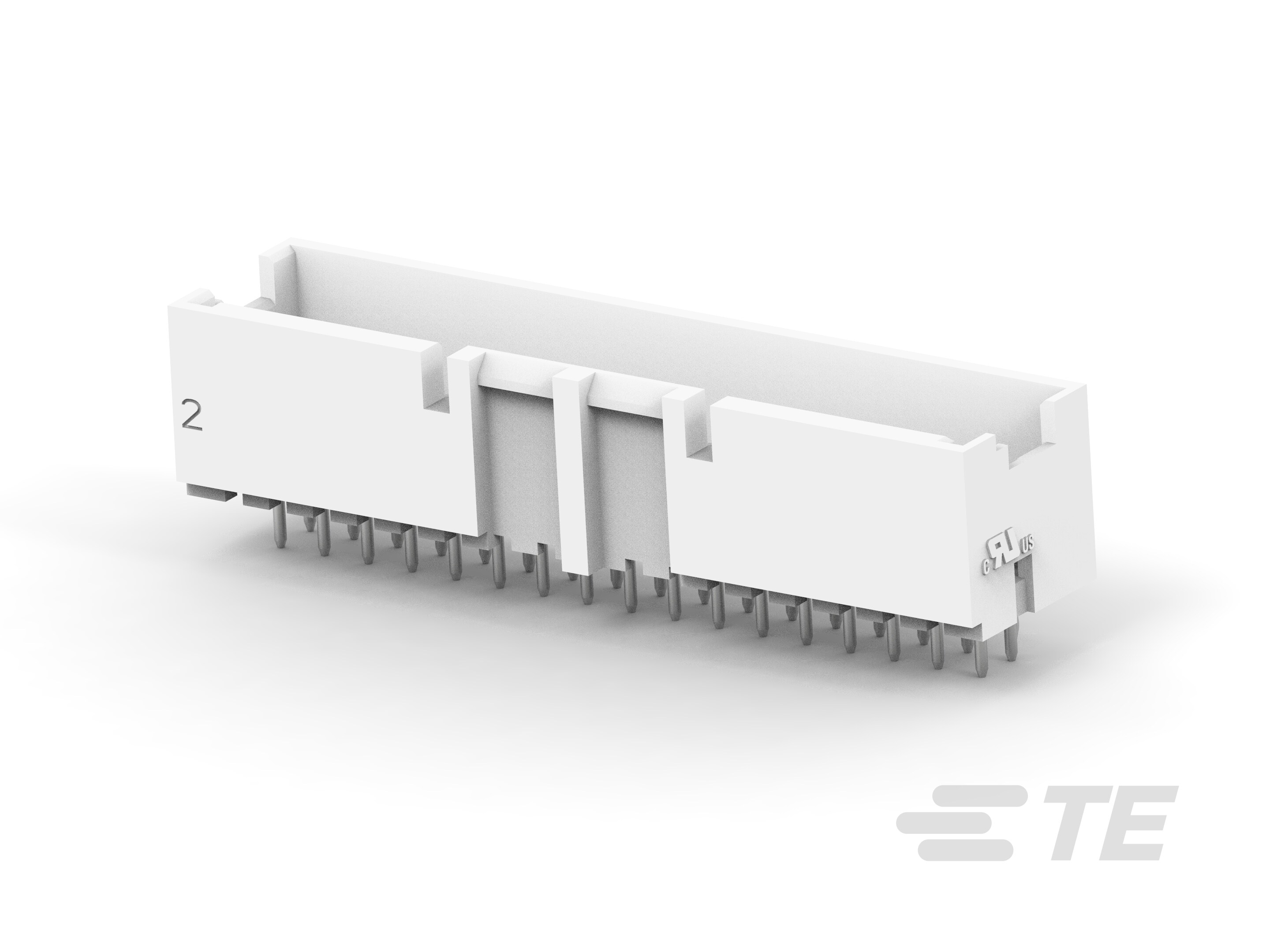 ASSY,HDR,VERT,GWT,BOSSED,DUAL ROW, EP2.5-3-2324245-4