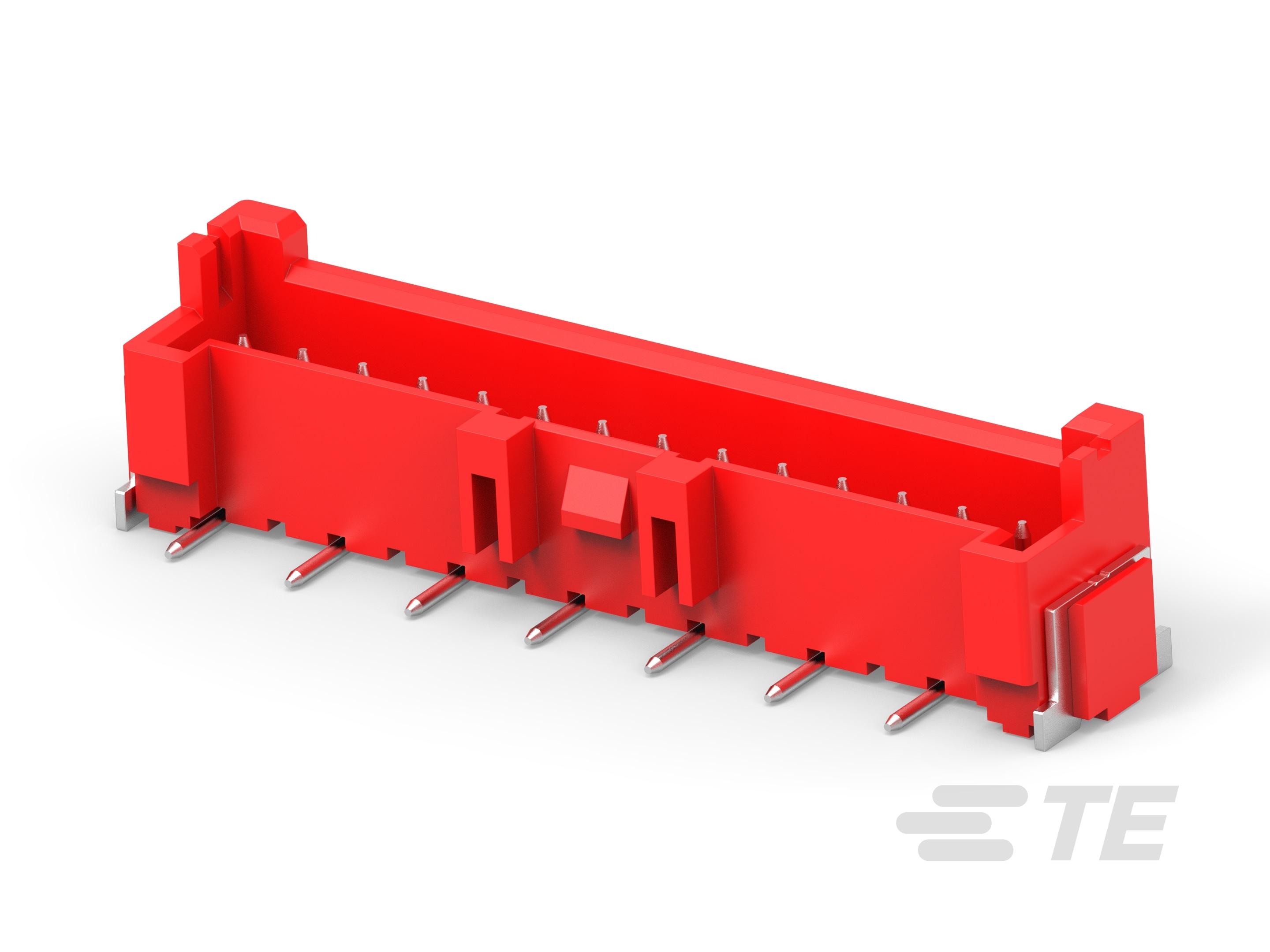 EP2.5 single row SMT header,14P,red-3-2365497-4