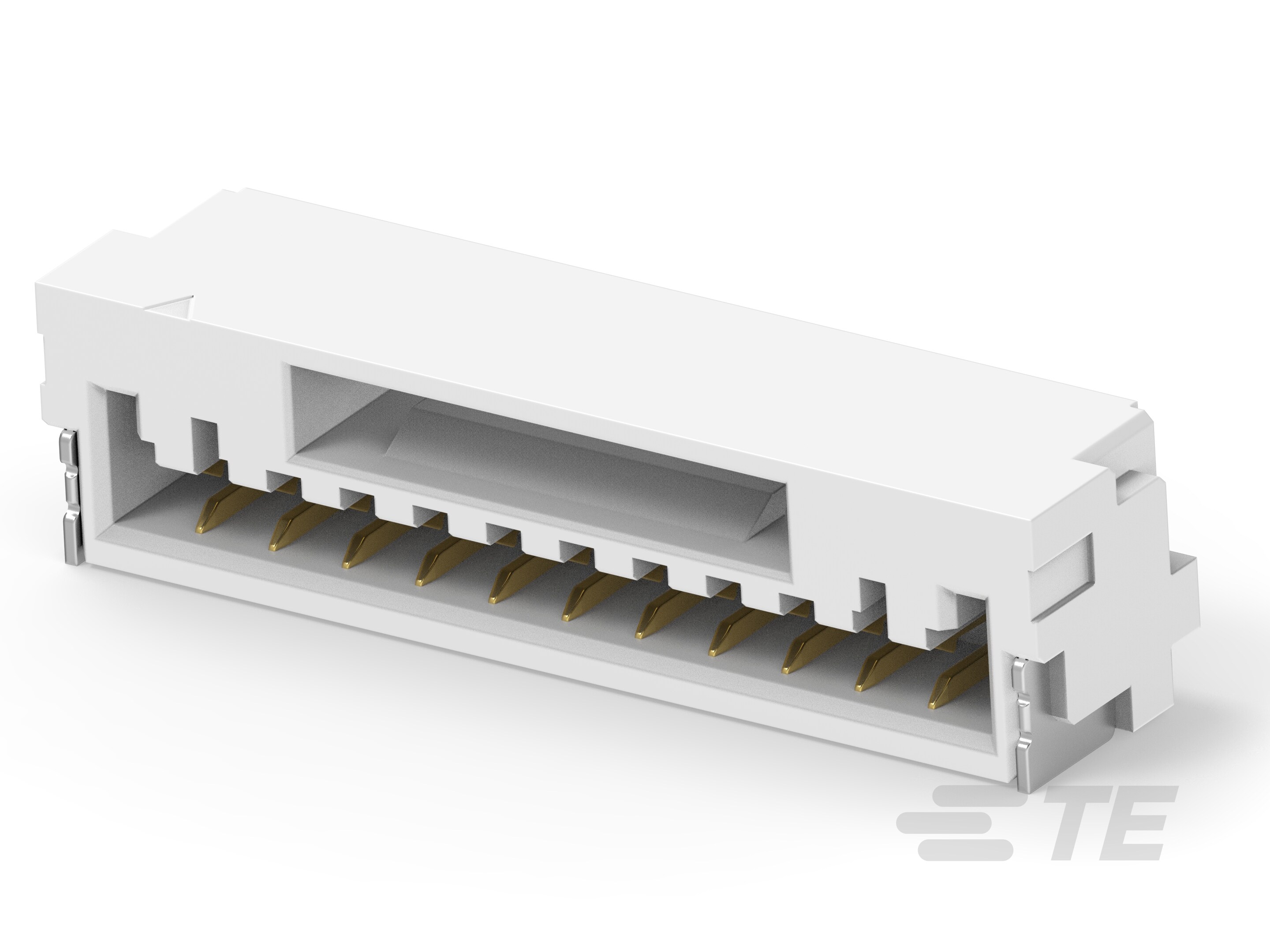 1.25P 11POS WTB R/A BRD W LATCH AU NA-3-2390136-1