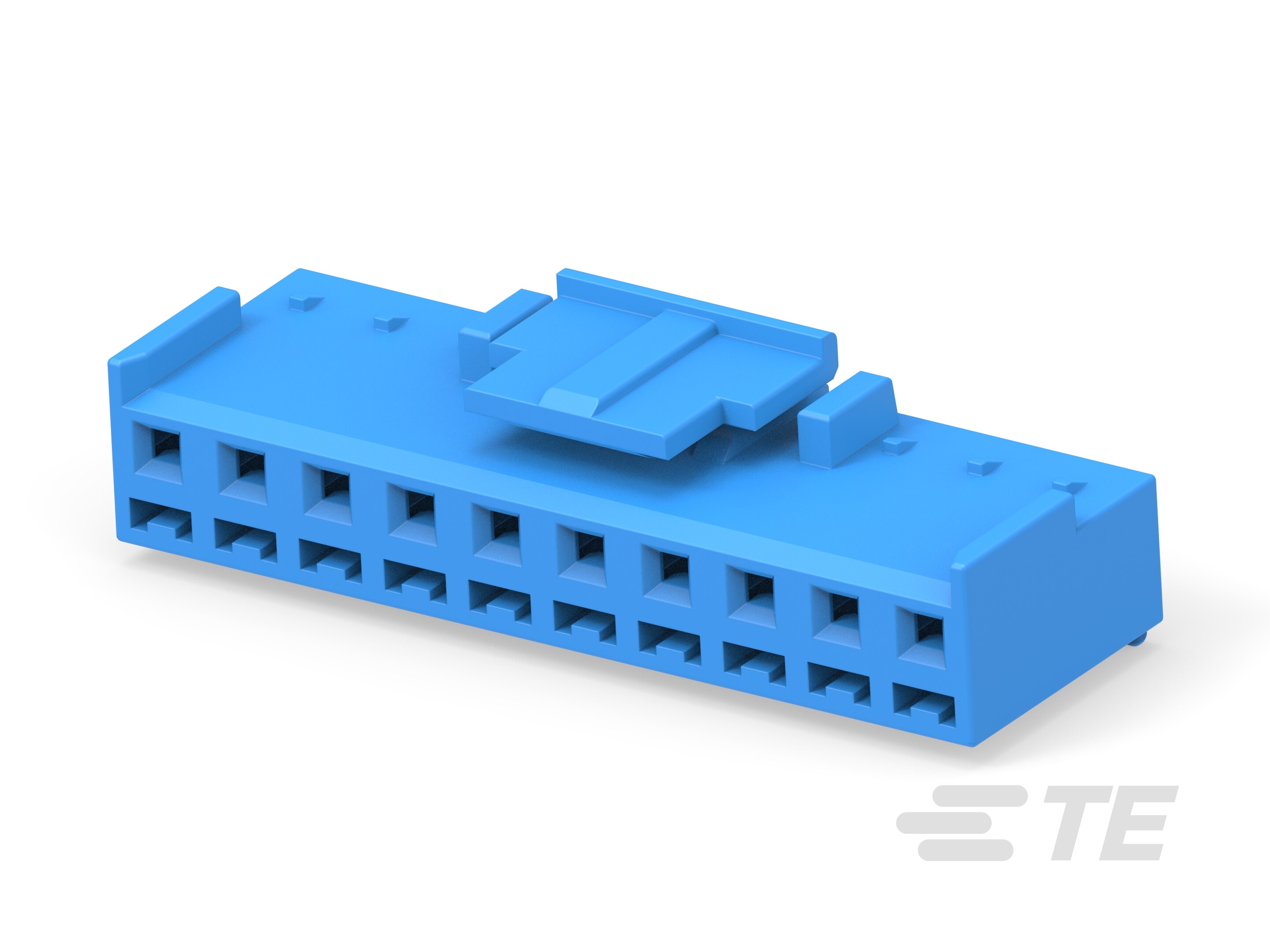 EP II PLUG HOUSING, 10P, BLUE, NON-GWT-3-2421885-0