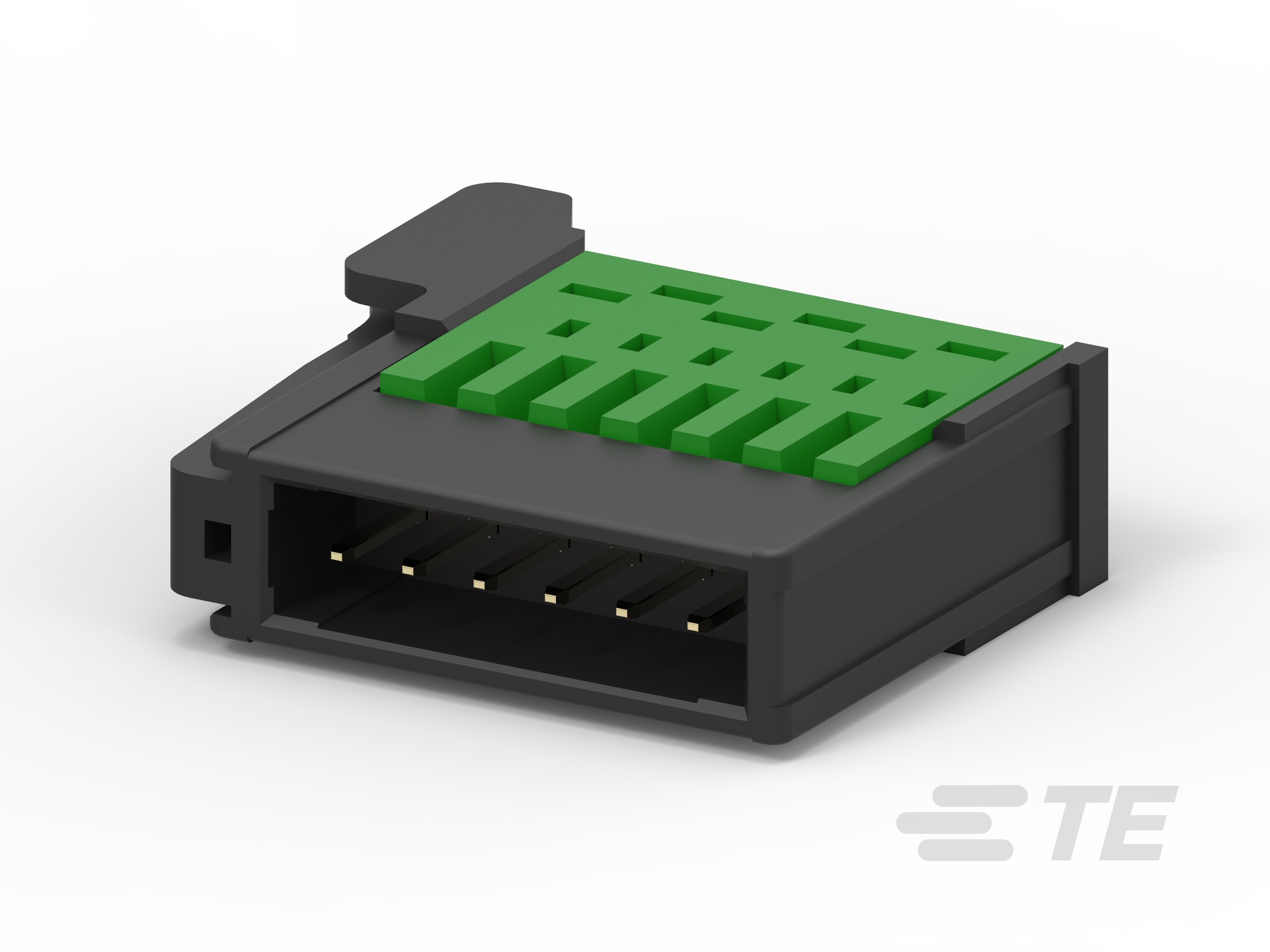 RITS CONN. PLUG ASSY 6P GREEN COVER-4-1554809-6