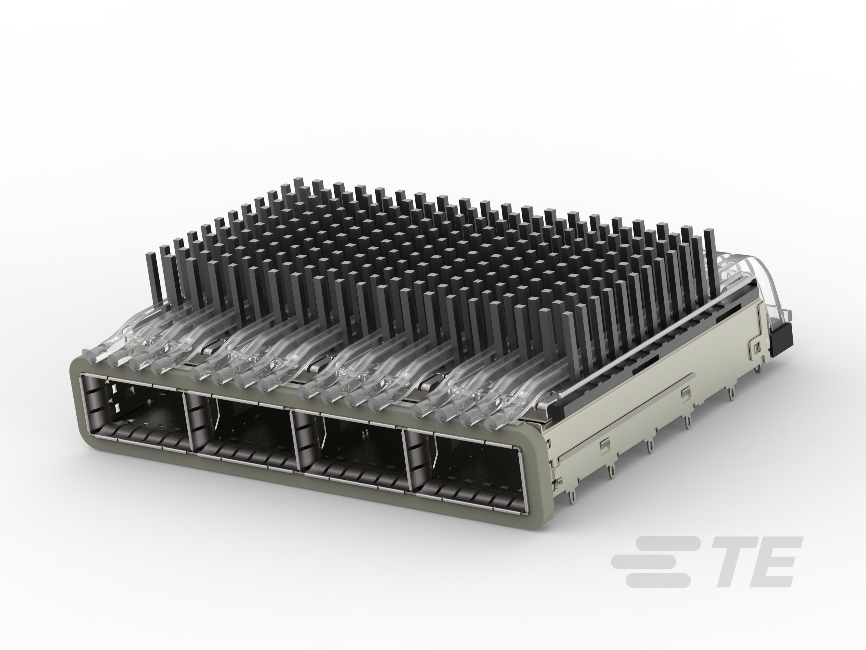 CAGE ASSY, 1X4, QSFP28, GASKET, HS, LP-4-2170785-3