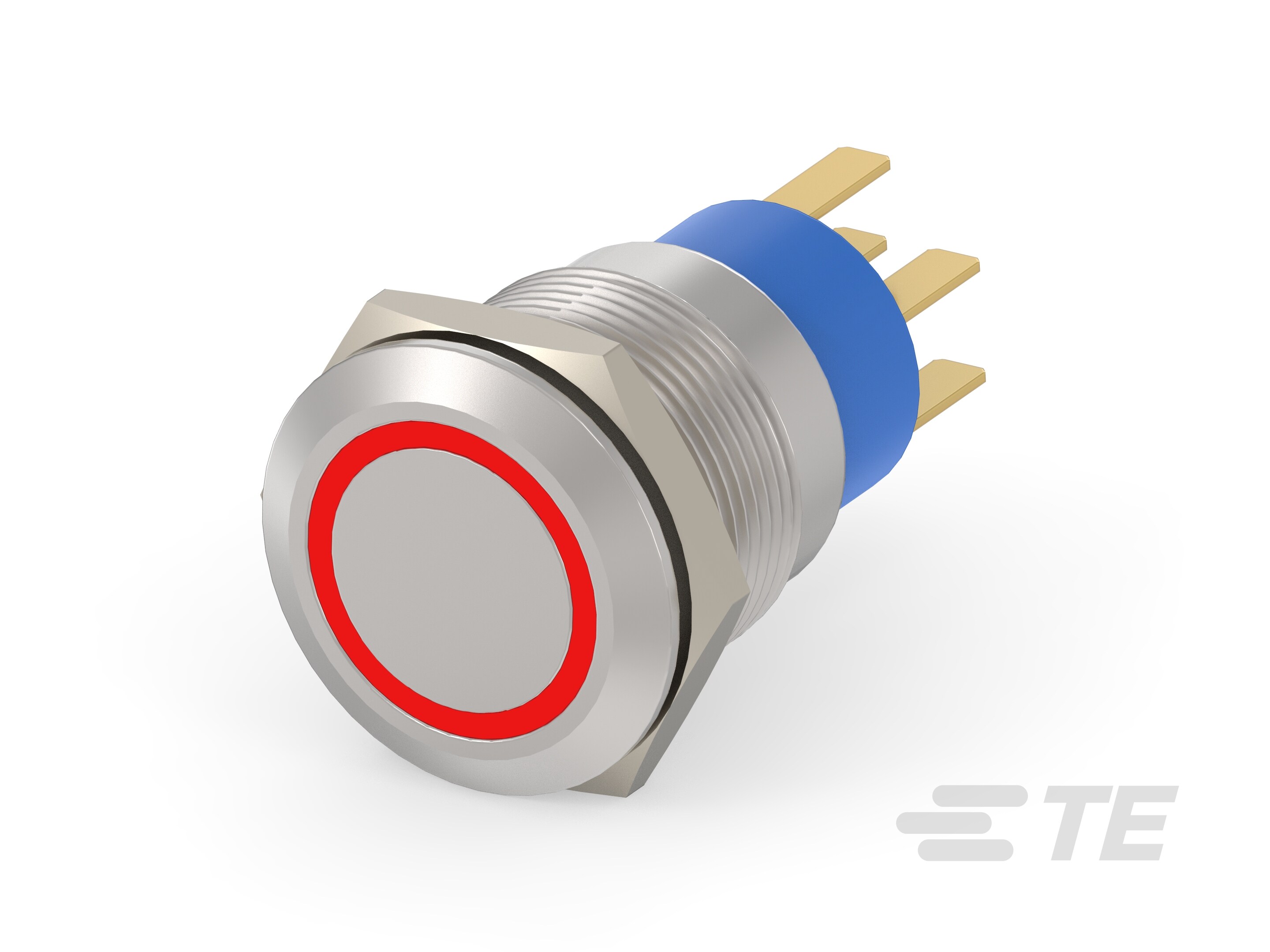 AV19 DPM 0.4VA FIX RING LED RED 24V-4-2213764-8