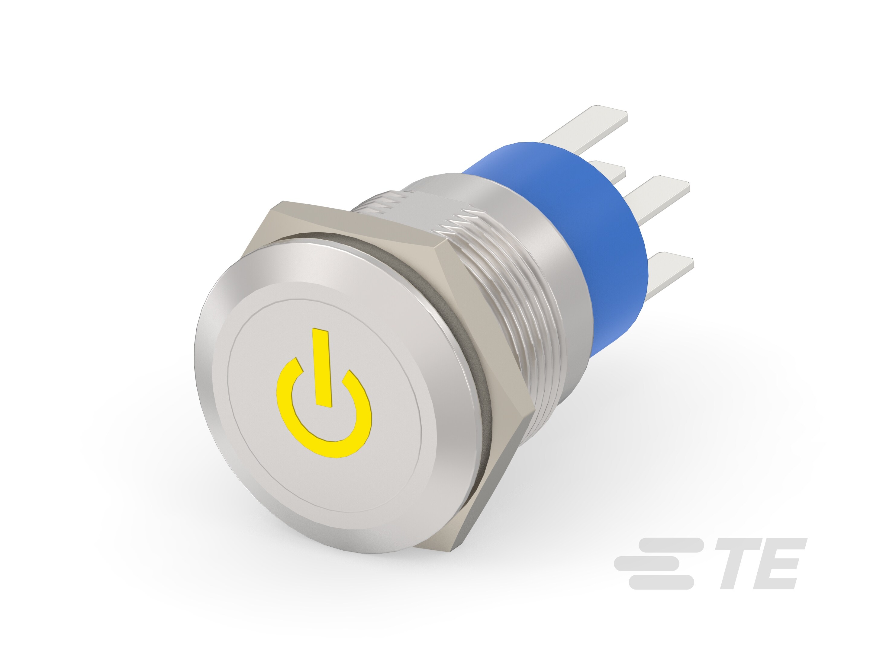 AV19 DPL 3A POWER LED YELLOW 12V-6-2213766-9