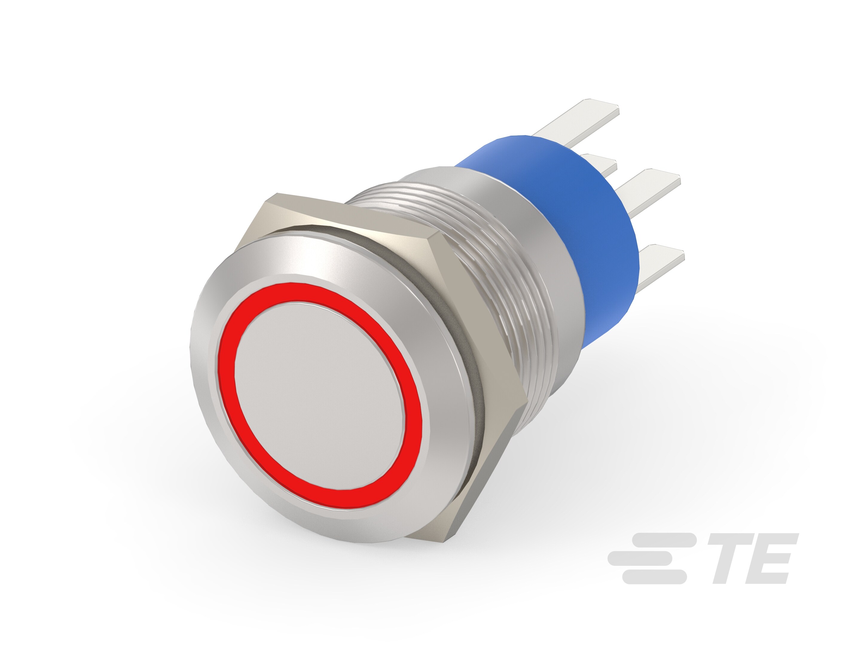 AV19 DPL 3A MOVE RING LED RED 24V-6-2213767-7