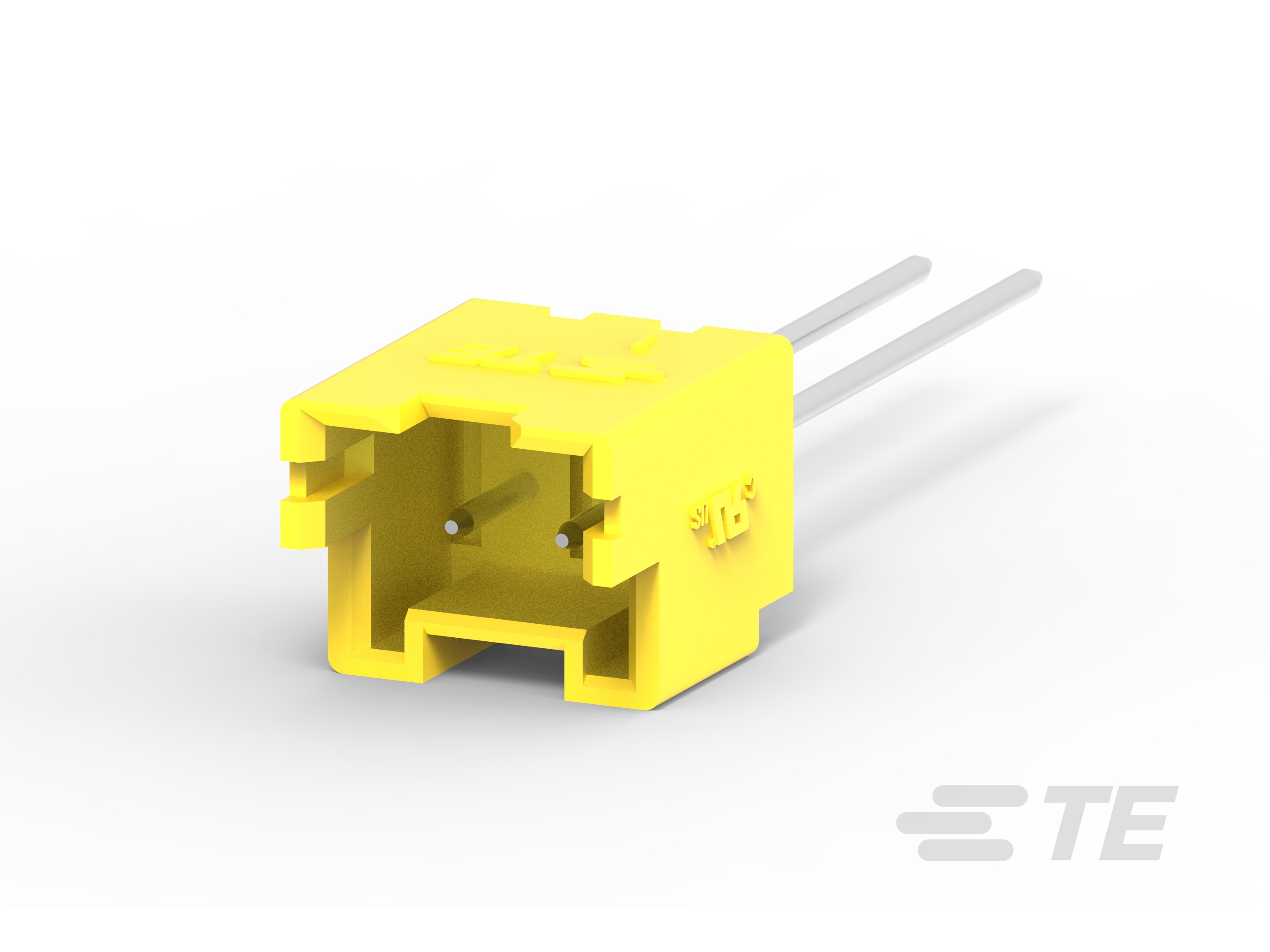 EP2.5 HDR 2P VERT W/O BOSS,TAPING,YELLOW-4-2299683-1