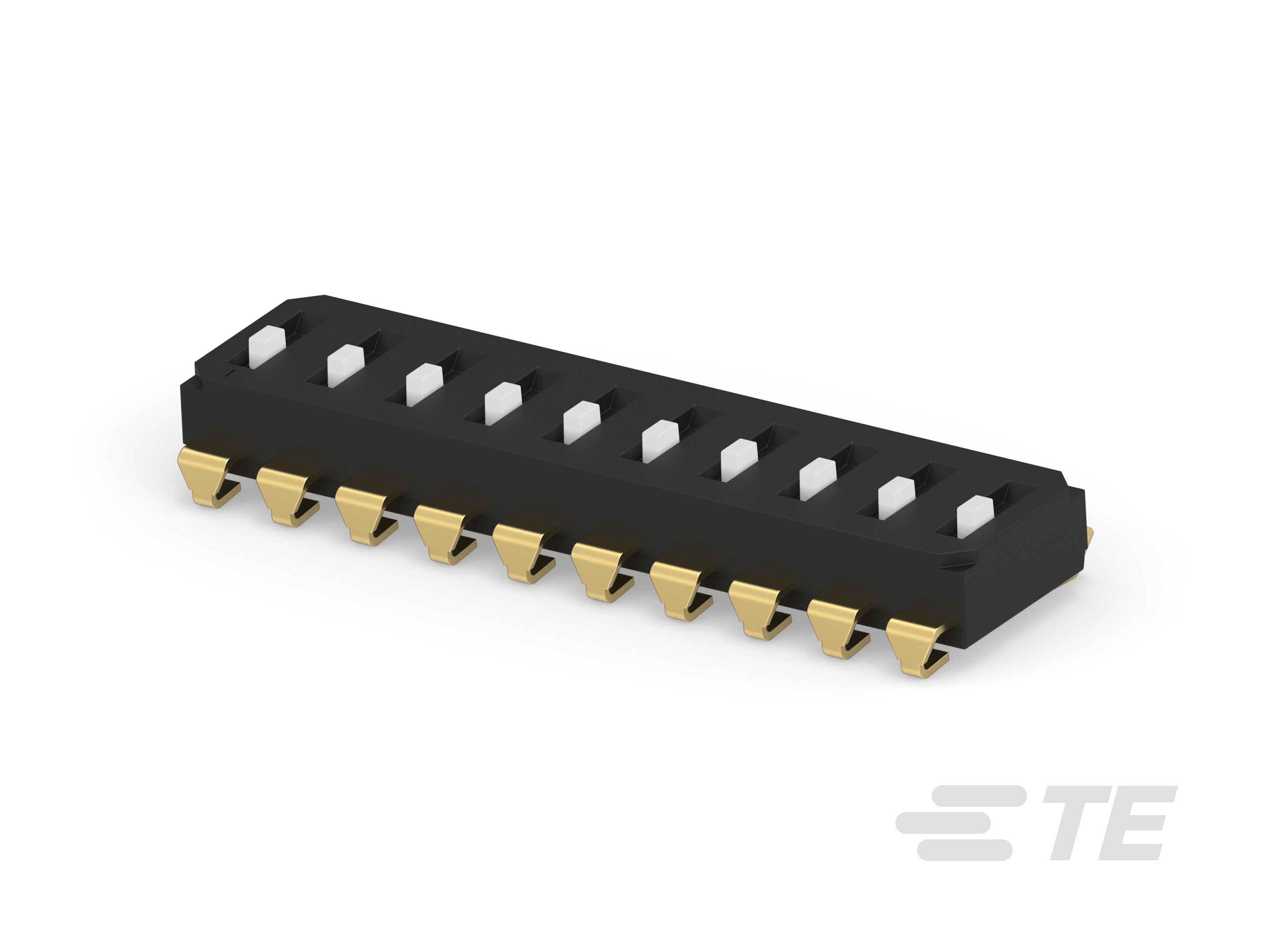 END STACK DIP 10P J RAISED  T&R-4-2319847-1