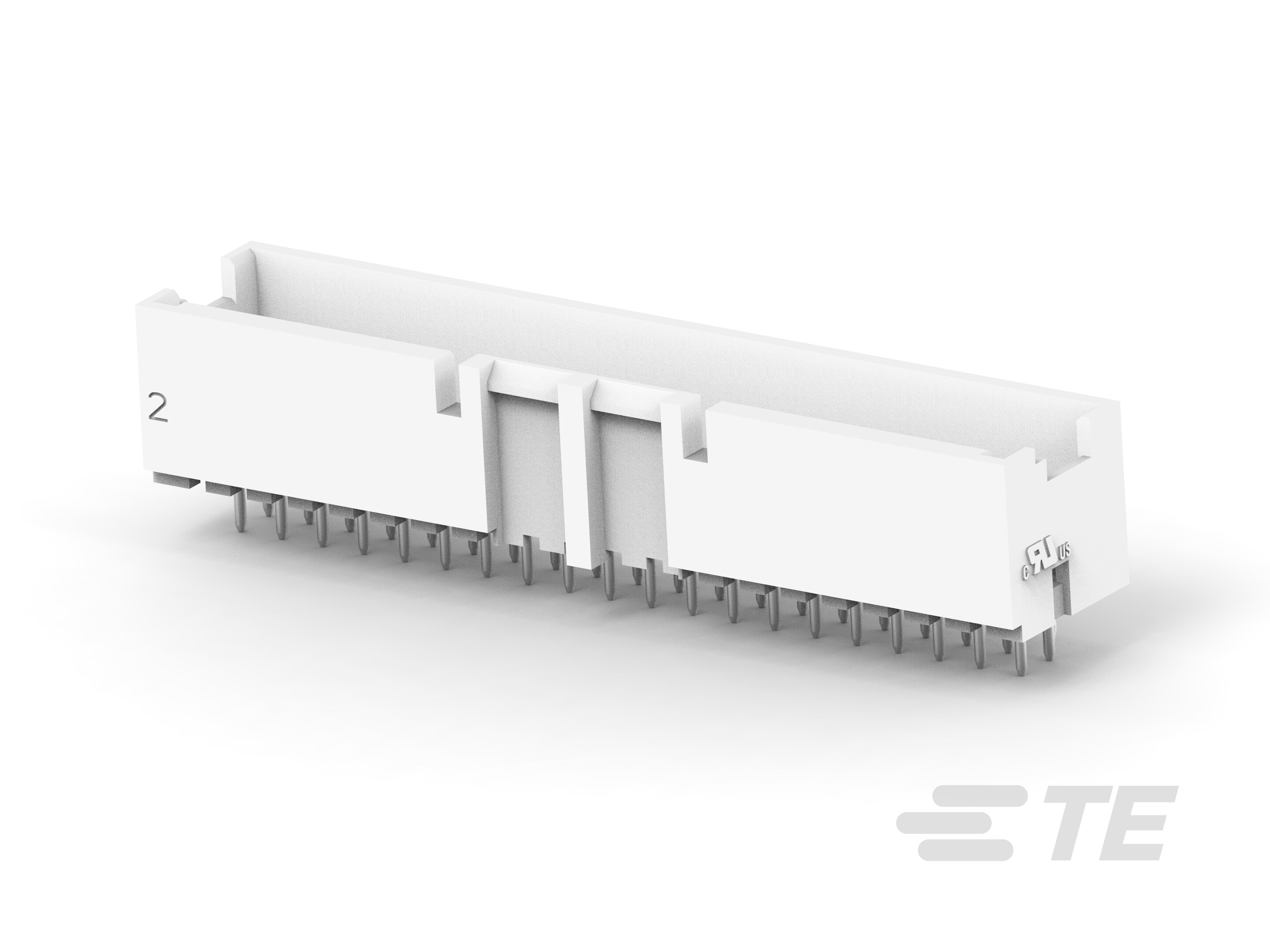 ASSY,HDR,VERT,GWT,BOSSED,DUAL ROW, EP2.5-4-2324245-0