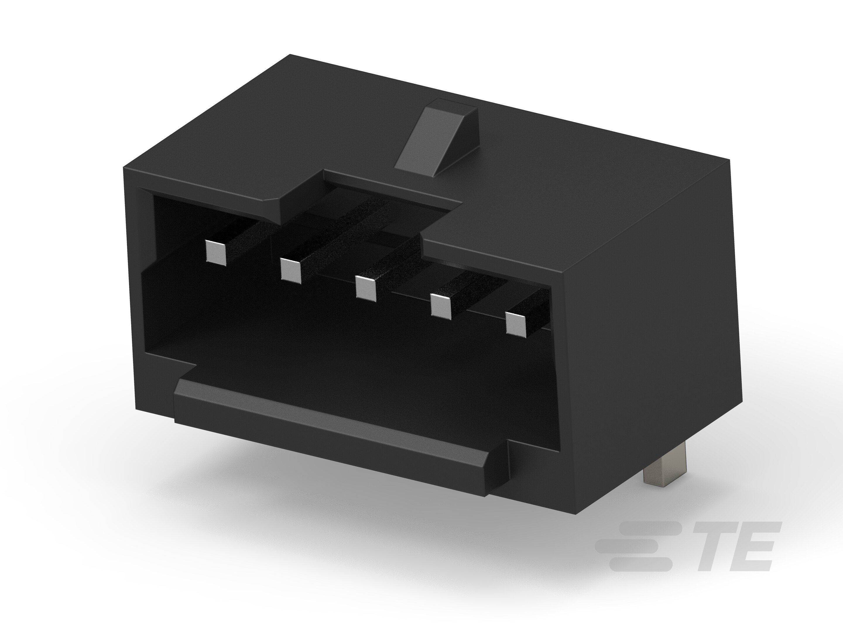 1.5P 5POS WTB VERT BRD W LATCH TIN BLACK-4-2380320-5