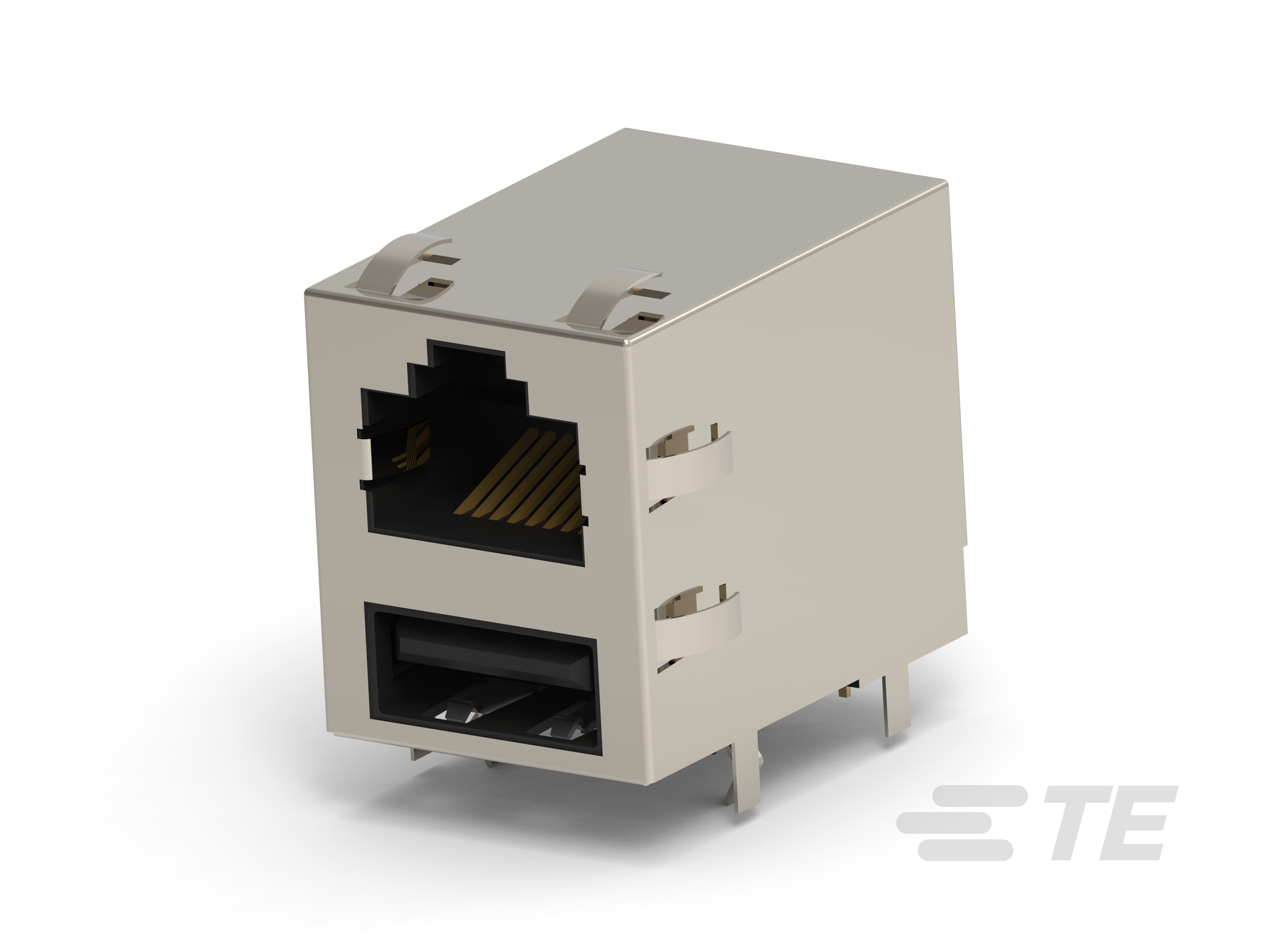RJ45 OVER USB W/ 6 PNL-GND & HTD G/F-5-1775855-1