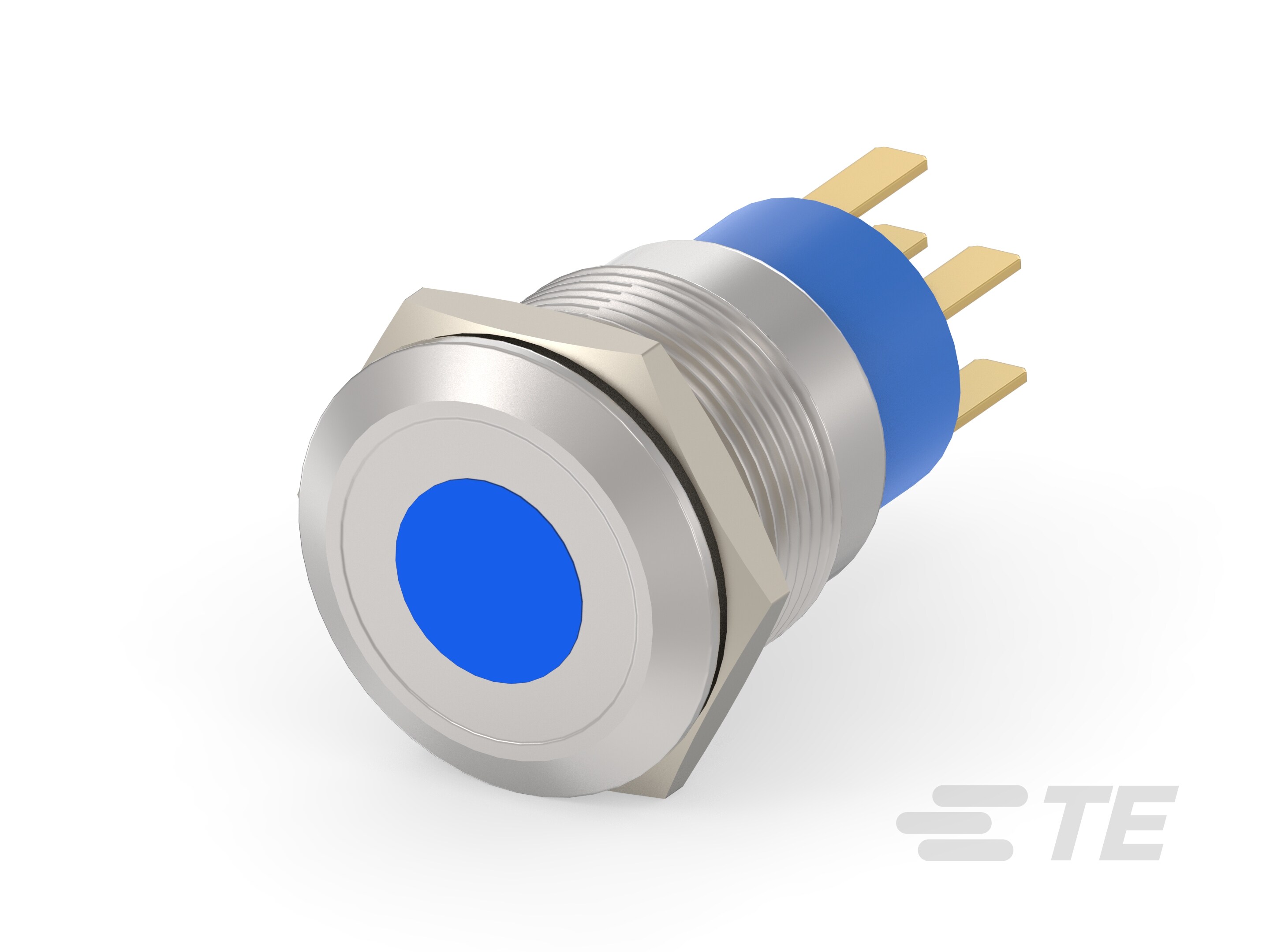 AV19 DPM 0.4VA SPOT LED BLUE 24V-6-2213765-0