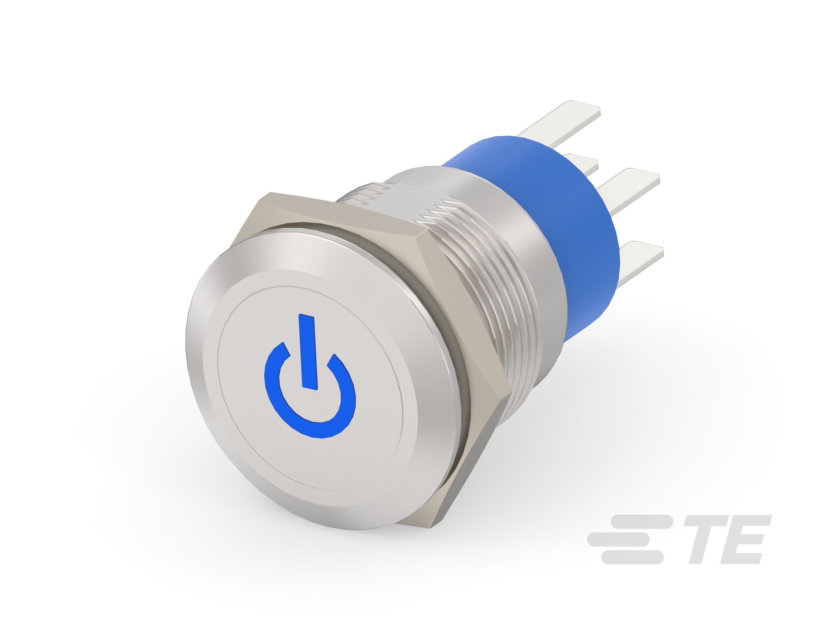 AV19 DPL 3A POWER LED BLUE 24V-7-2213766-9