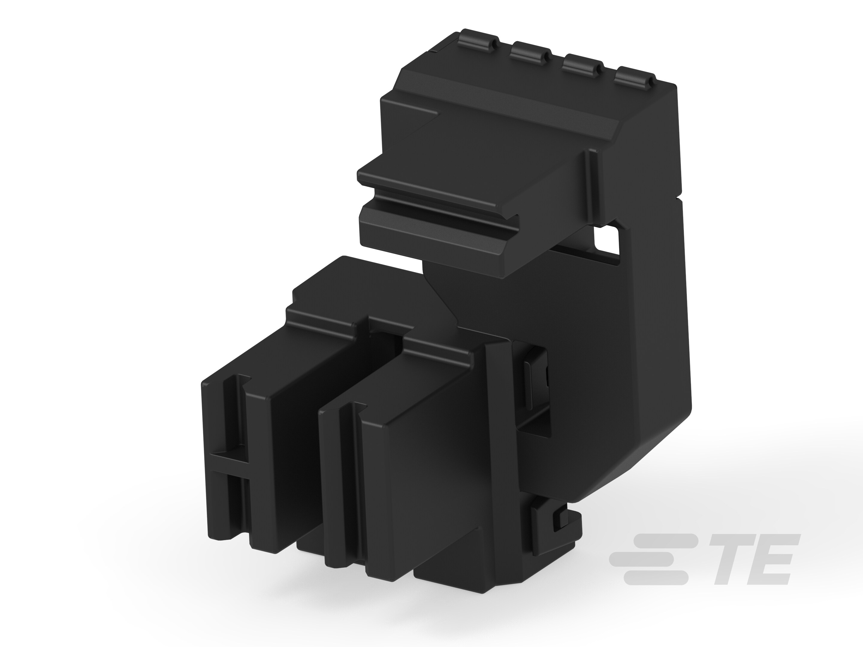 HSG, RECEP, 250 FASTON LH FLAG, 2P, T9A-5-2425507-2