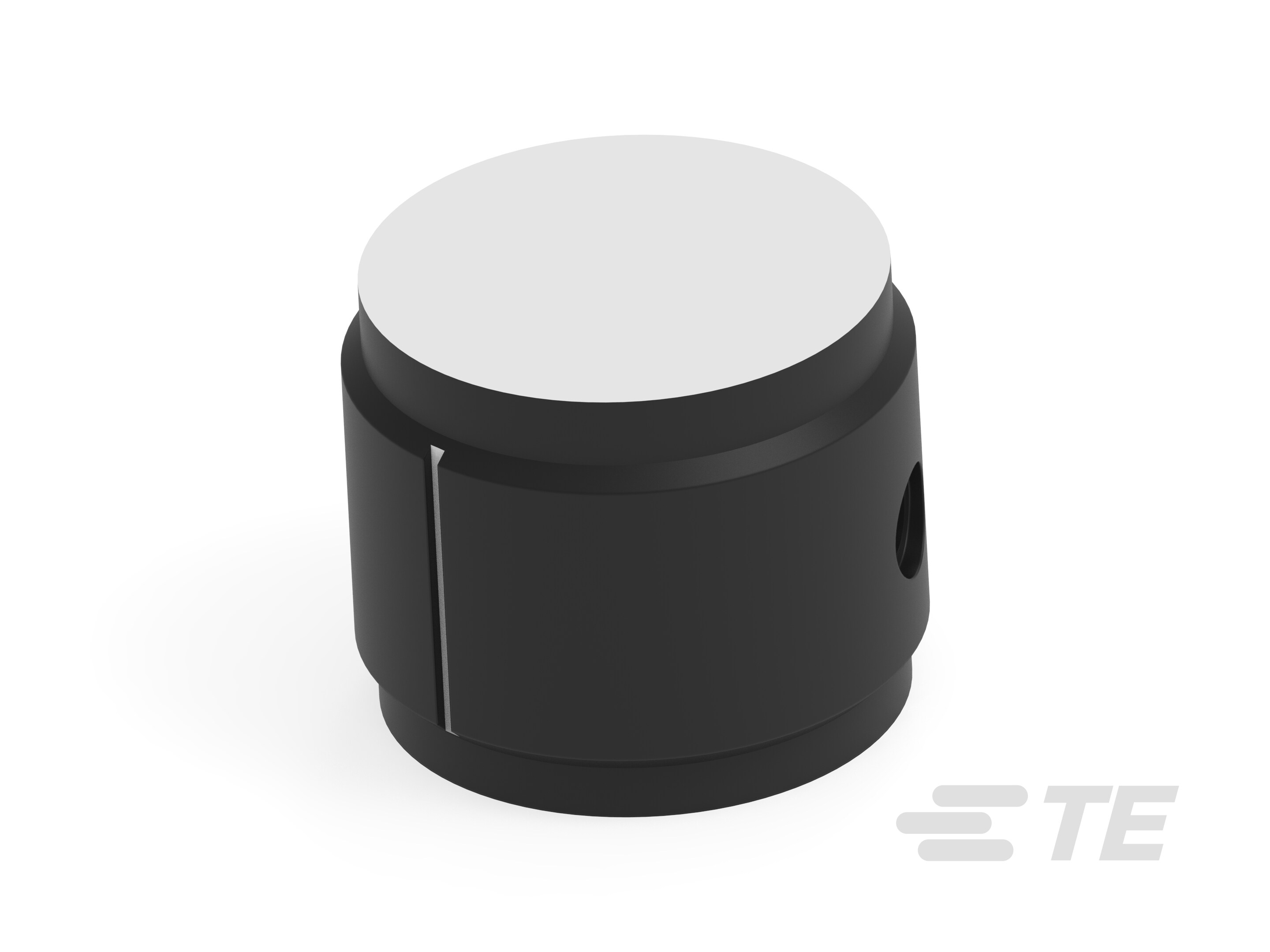 KN700BA1/4=KNOB KNURL BLK/ALUM-6-1437622-1