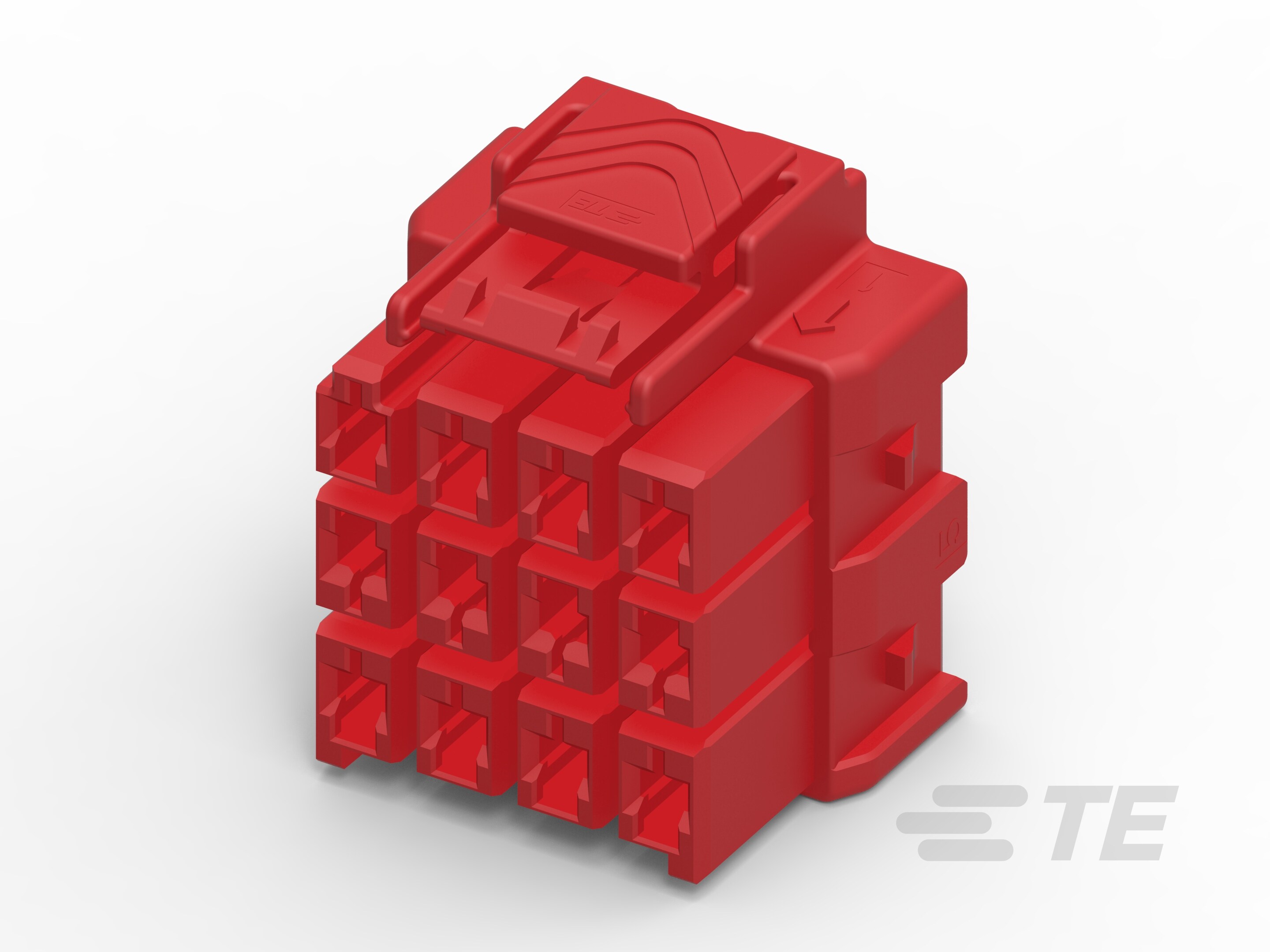 PTL 3X4 PLUG HSG HIGH TEMP KEY B RED-6-1971876-4