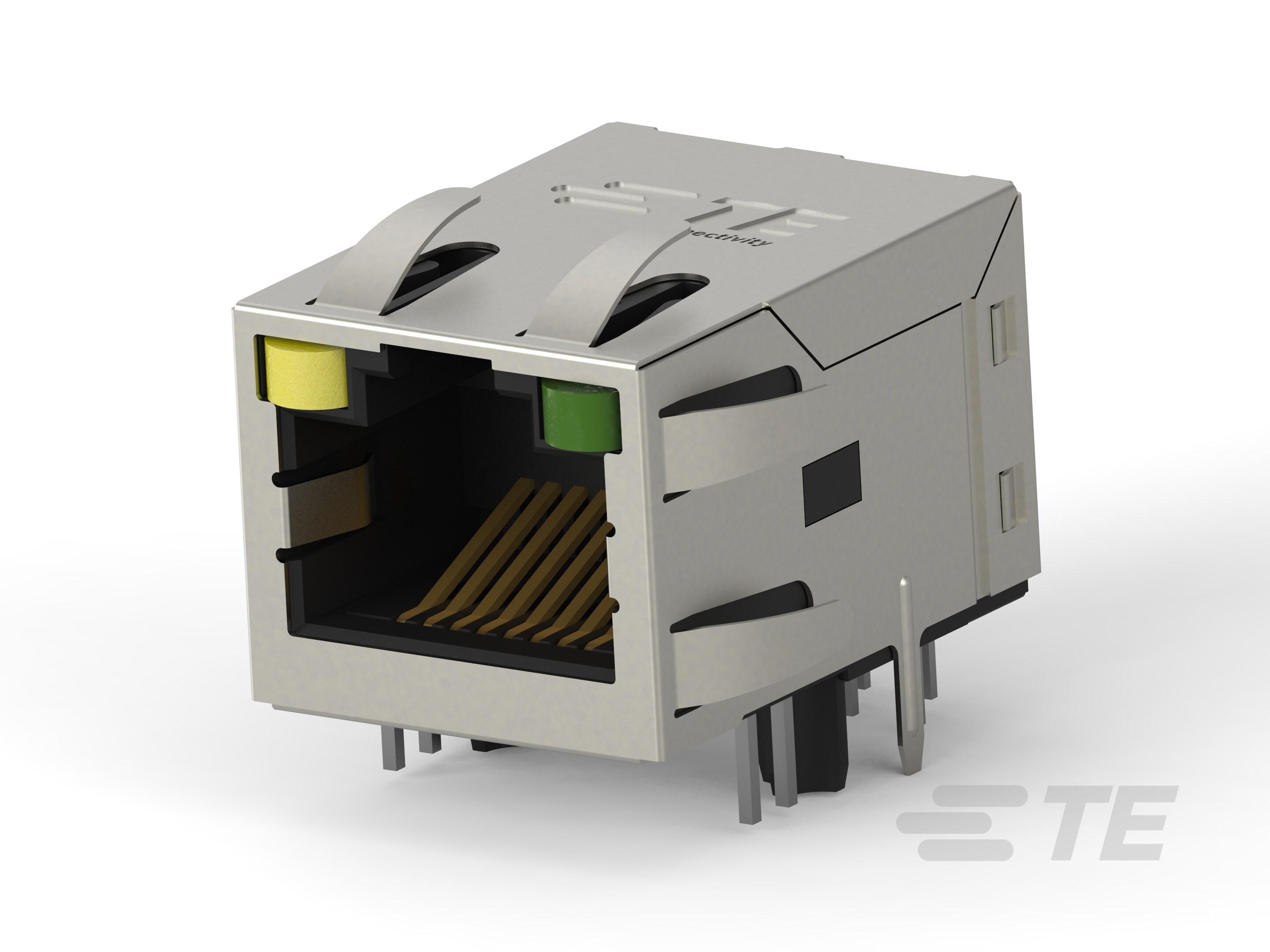RJ45 JACK INT.MAG. 1GB LED 1X1 INV.-6-2301994-4