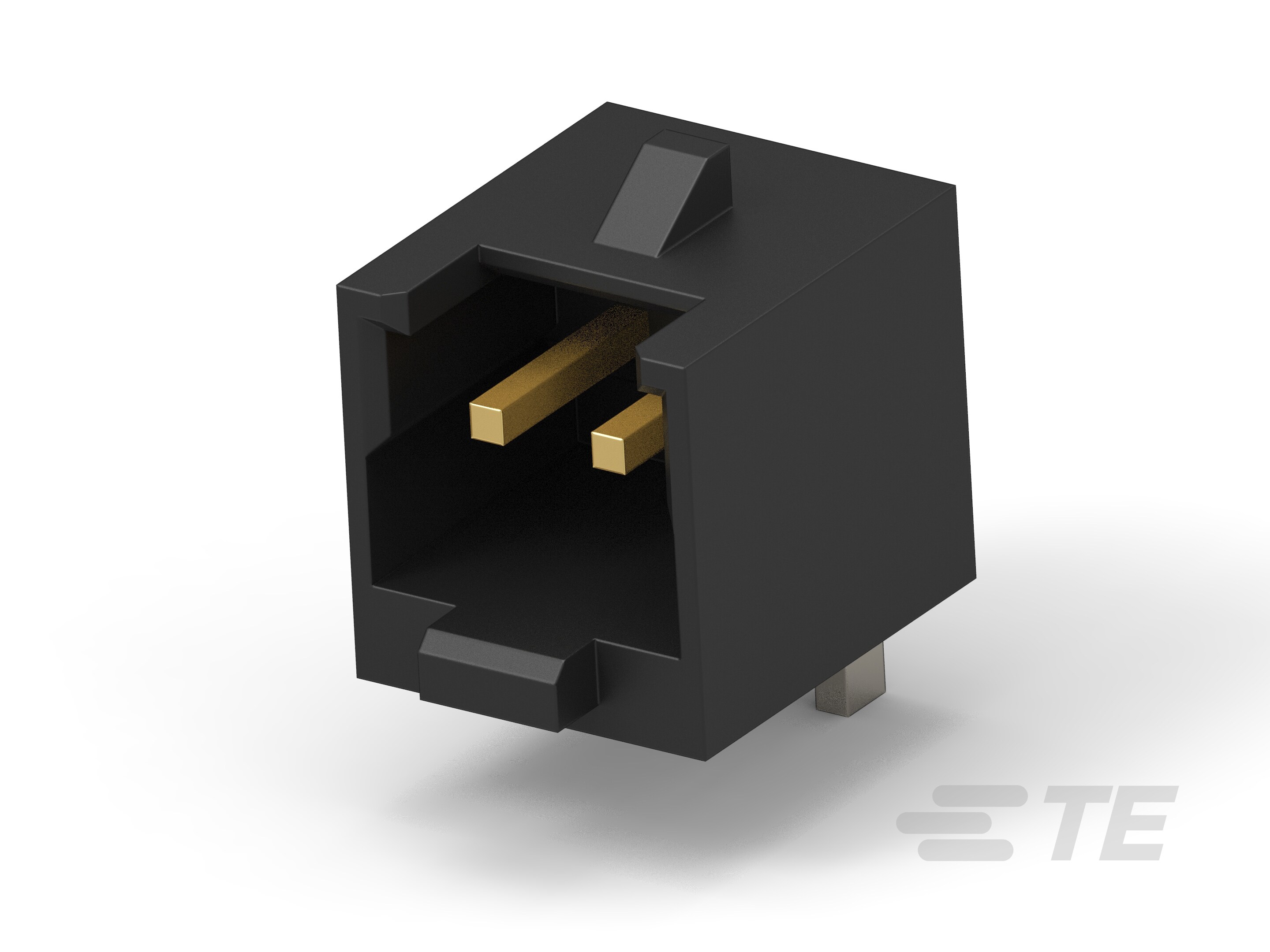 1.5P 2POS WTB VERT BRD W LATCH AU BLACK-6-2380320-2