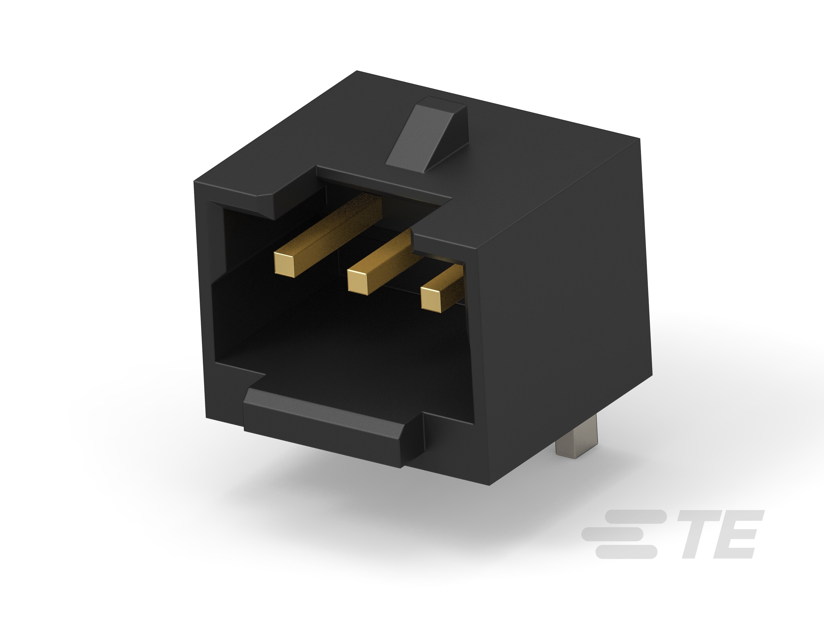 1.5P 3POS WTB VERT BRD W LATCH AU BLACK-6-2380320-3