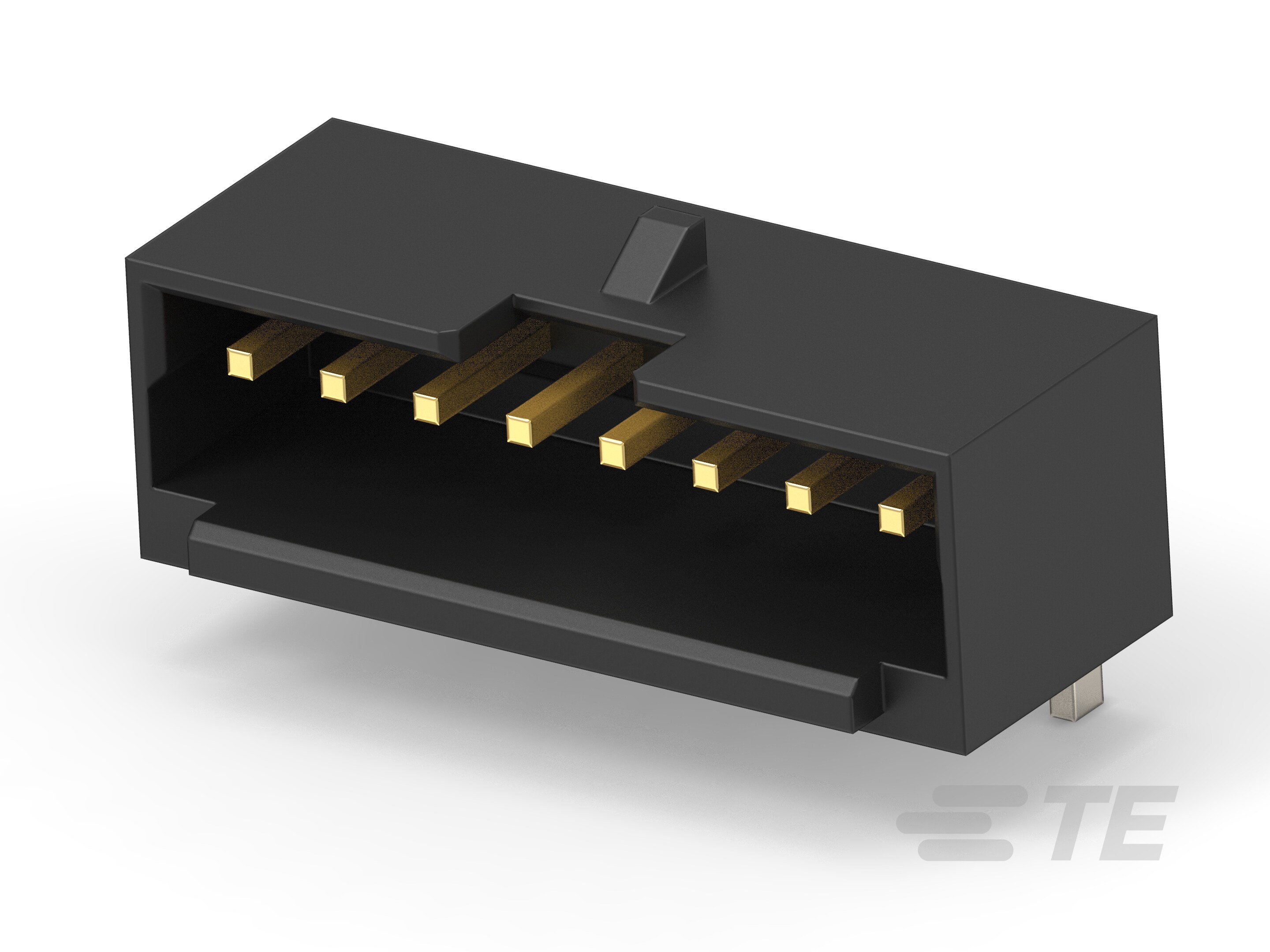 1.5P 8POS WTB VERT BRD W LATCH AU BLACK-6-2380320-8