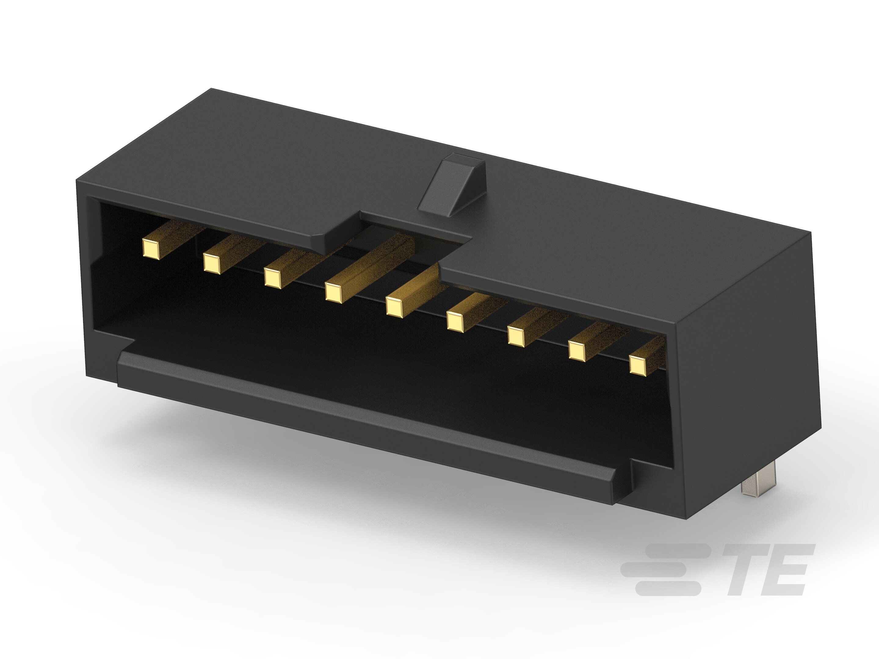 1.5P 9POS WTB VERT BRD W LATCH AU BLACK-6-2380320-9