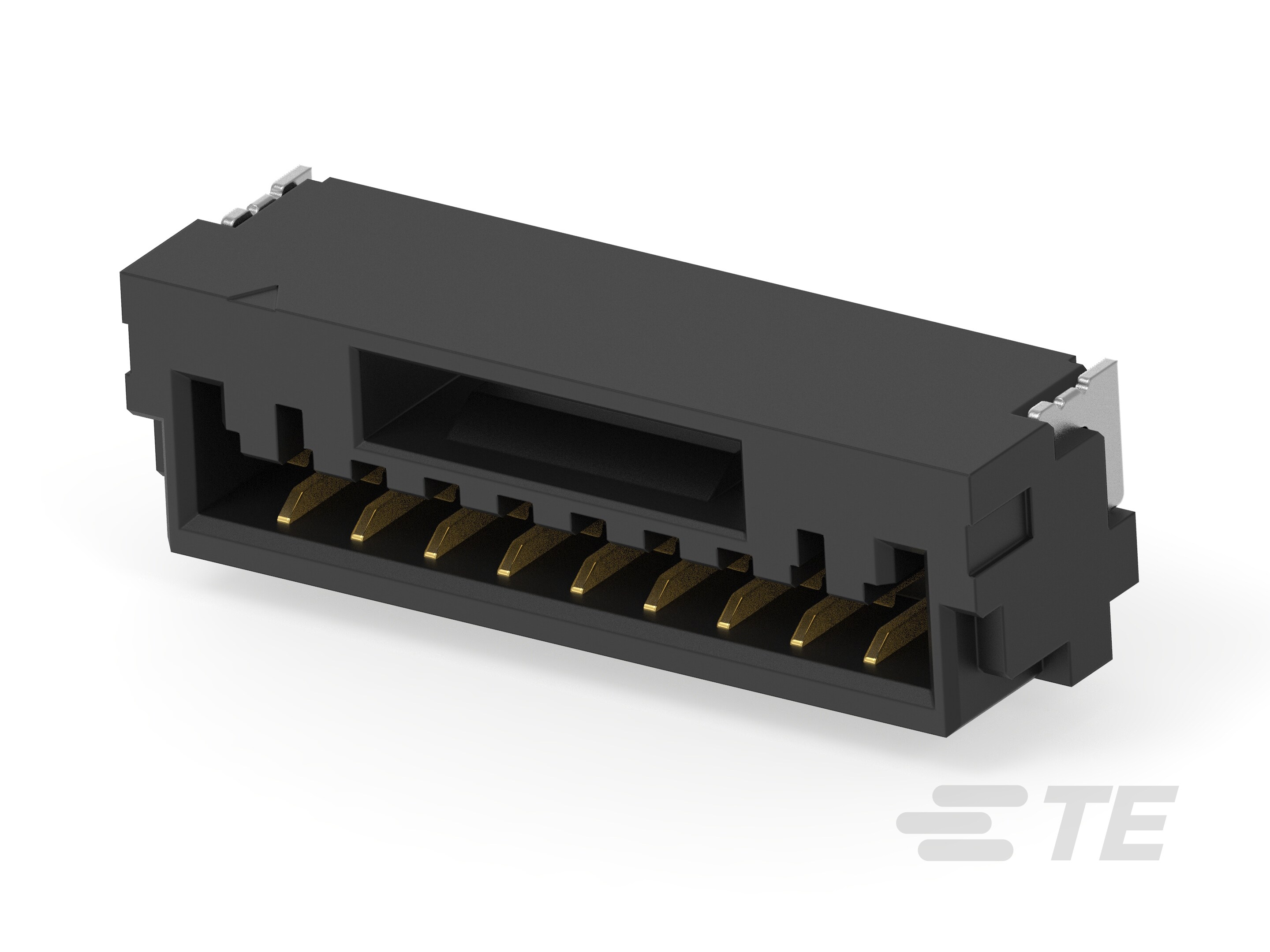 1.25P 9POS WTB VERT BRD W LATCH AU BL-6-2390138-9