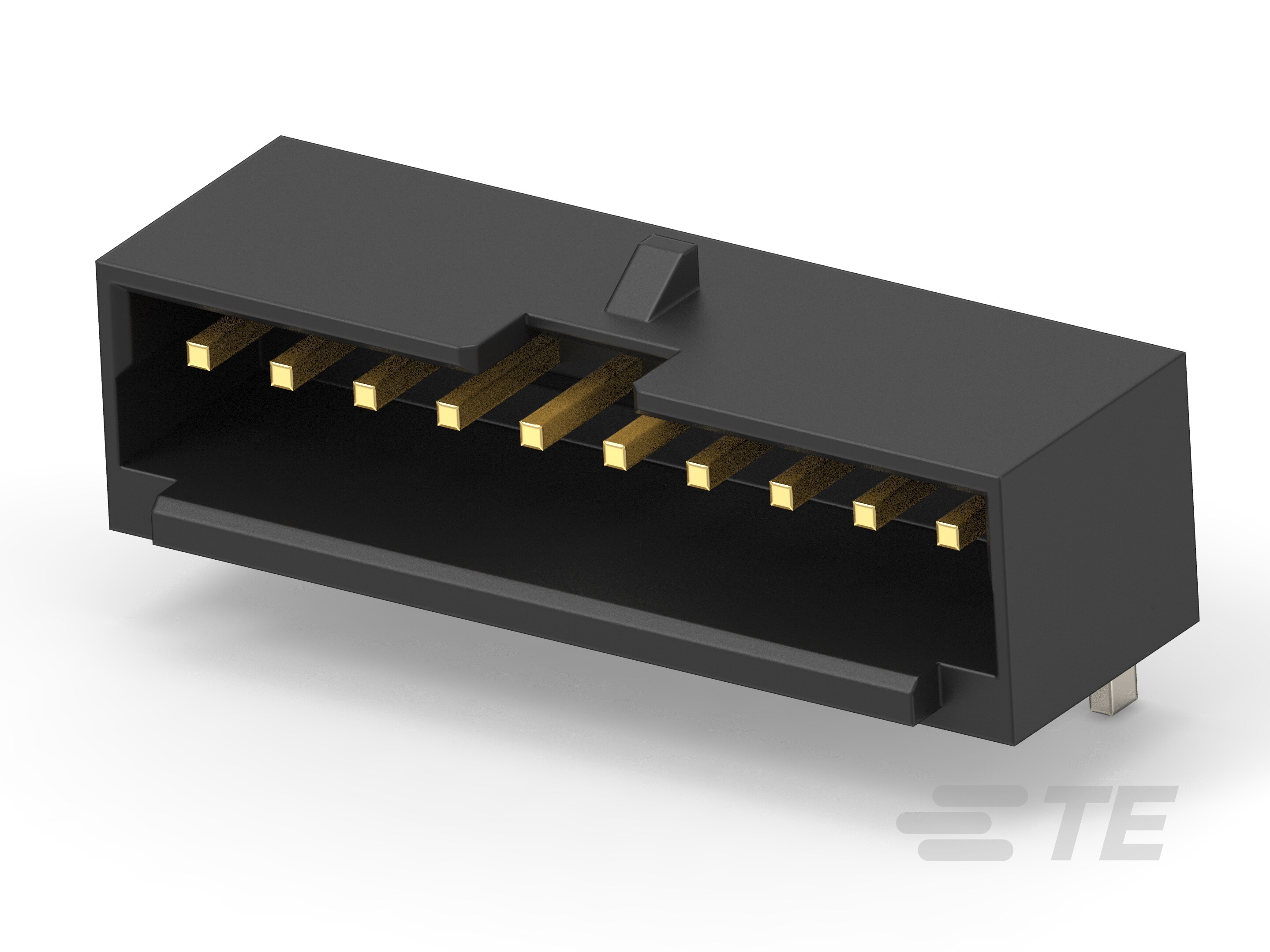 1.5P 10POS WTB VERT BRD W LATCH AU BLACK-7-2380320-0