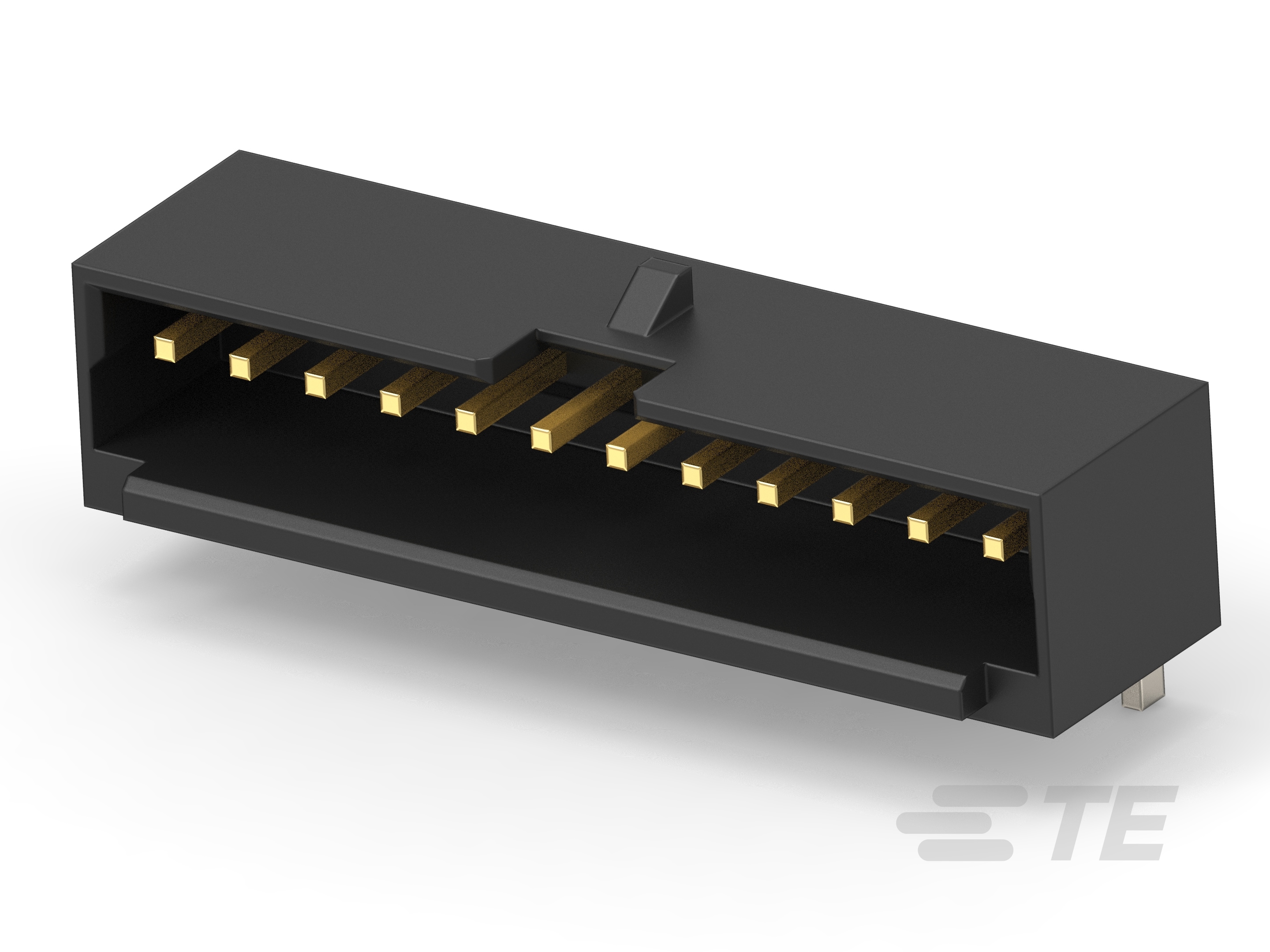 1.5P 12POS WTB VERT BRD W LATCH AU BLACK-7-2380320-2