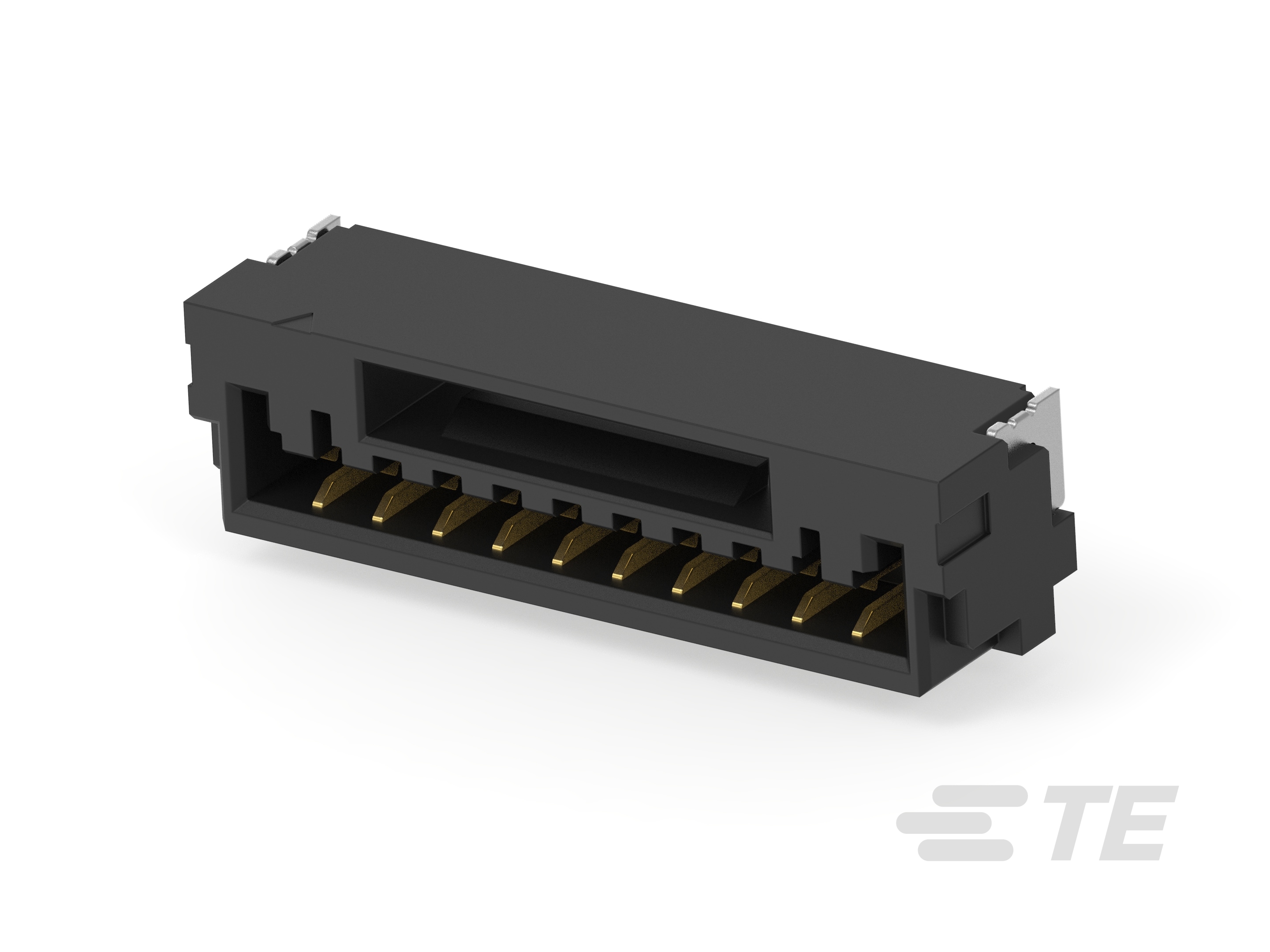 1.25P 10POS WTB VERT BRD W LATCH AU BL-7-2390138-0