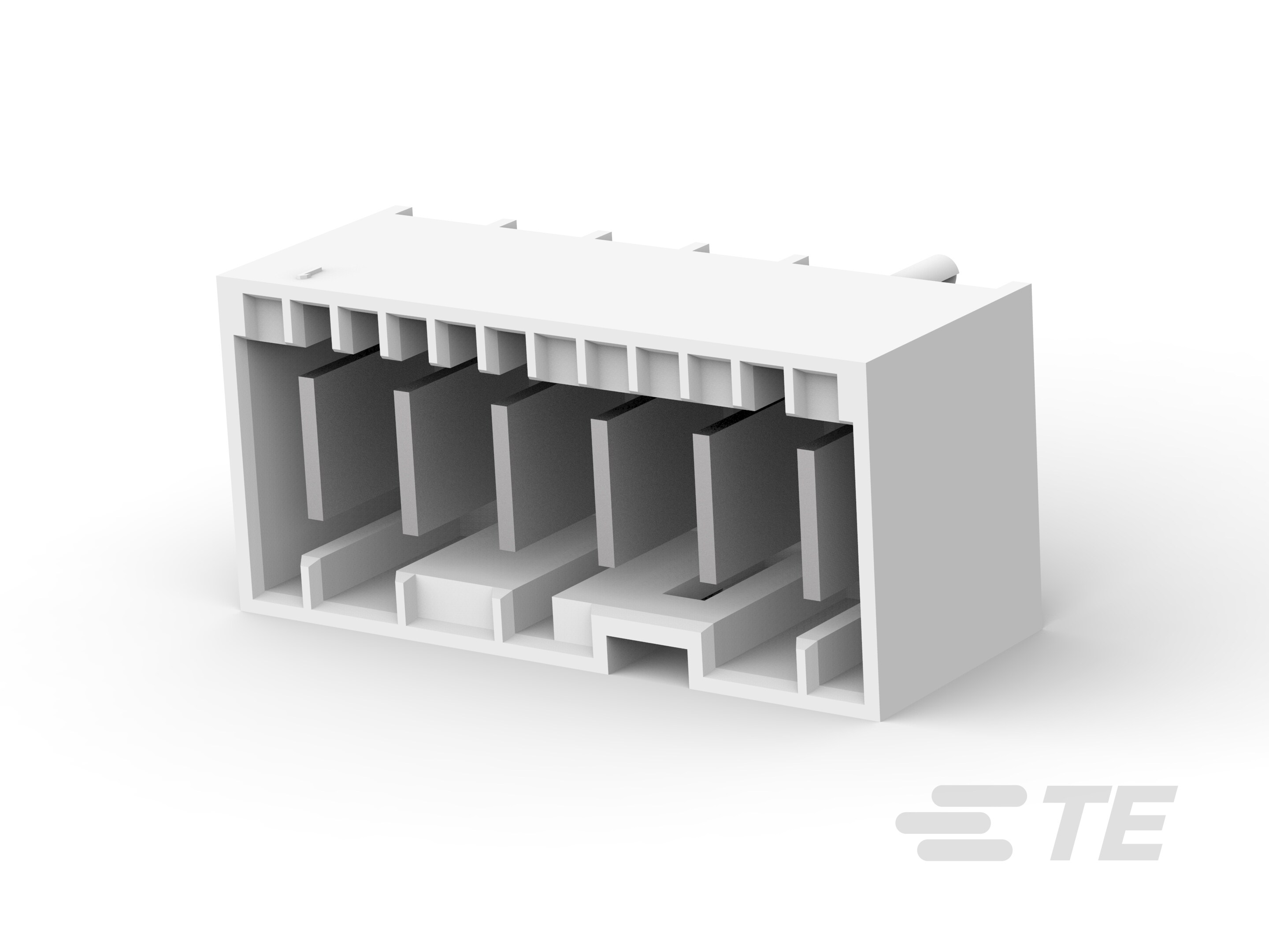 6P, PL RAST 5 Tab Header, TH,Vertical-8-2232532-6