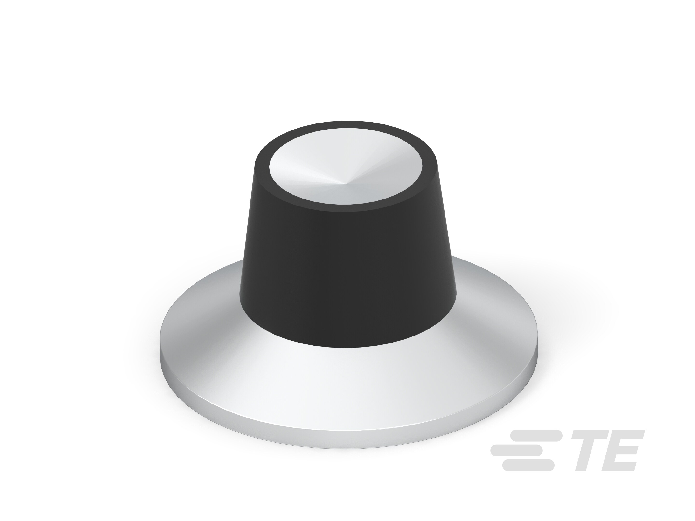 PKS1106B1/4=KNOB PLASTIC W/SKI-9-1437624-7