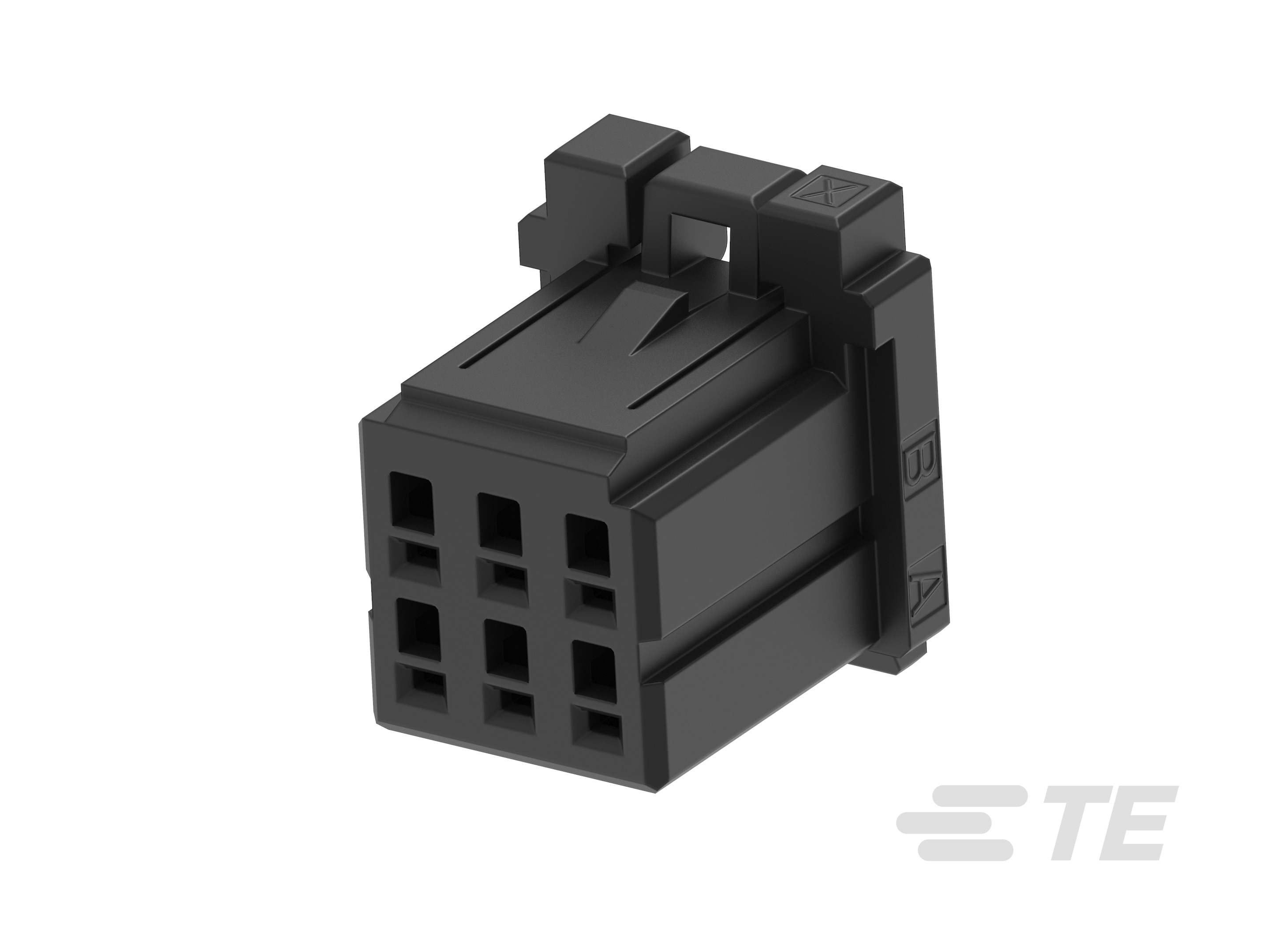 DYNAMIC 1200D REC HSG 6P X BLACK-9-1827864-3
