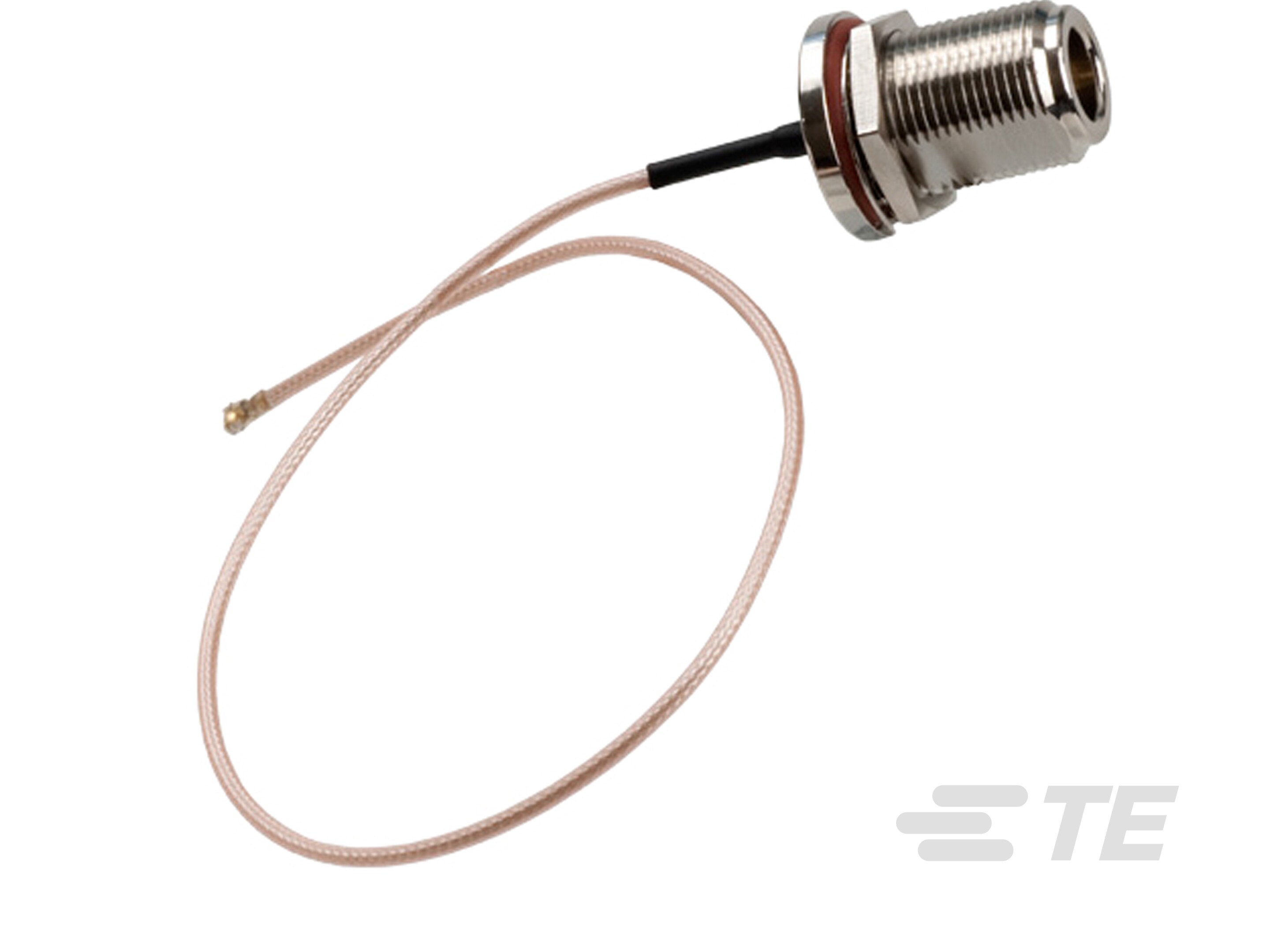Cassy,Coax,6in,TNCF NC,LMR100,WHT-CA100-TNCF-NC-6