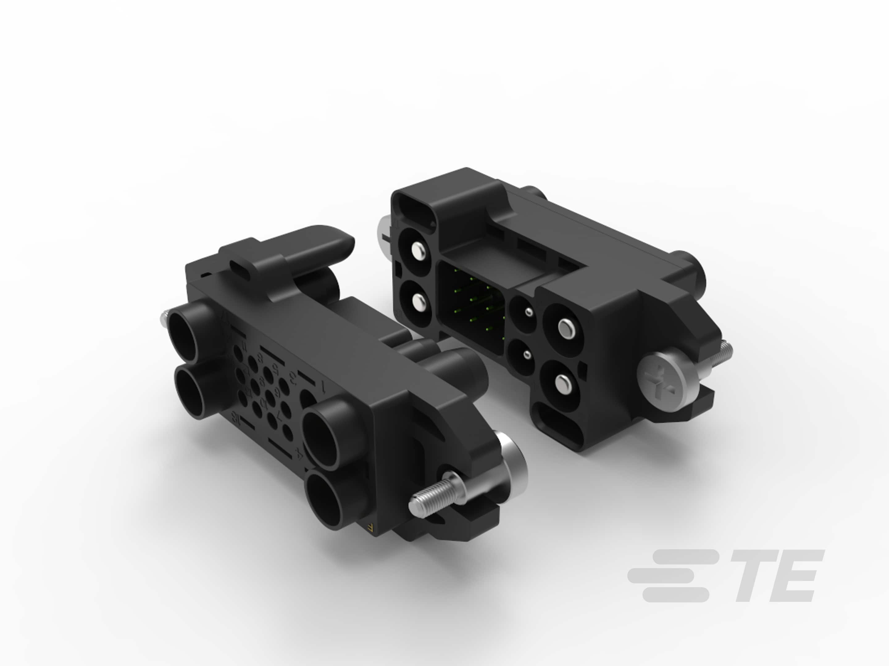 BPSC Stacked Hybrid Connector: Male Female Contact, 7-12 AWG-CAT-LS0-BMFC