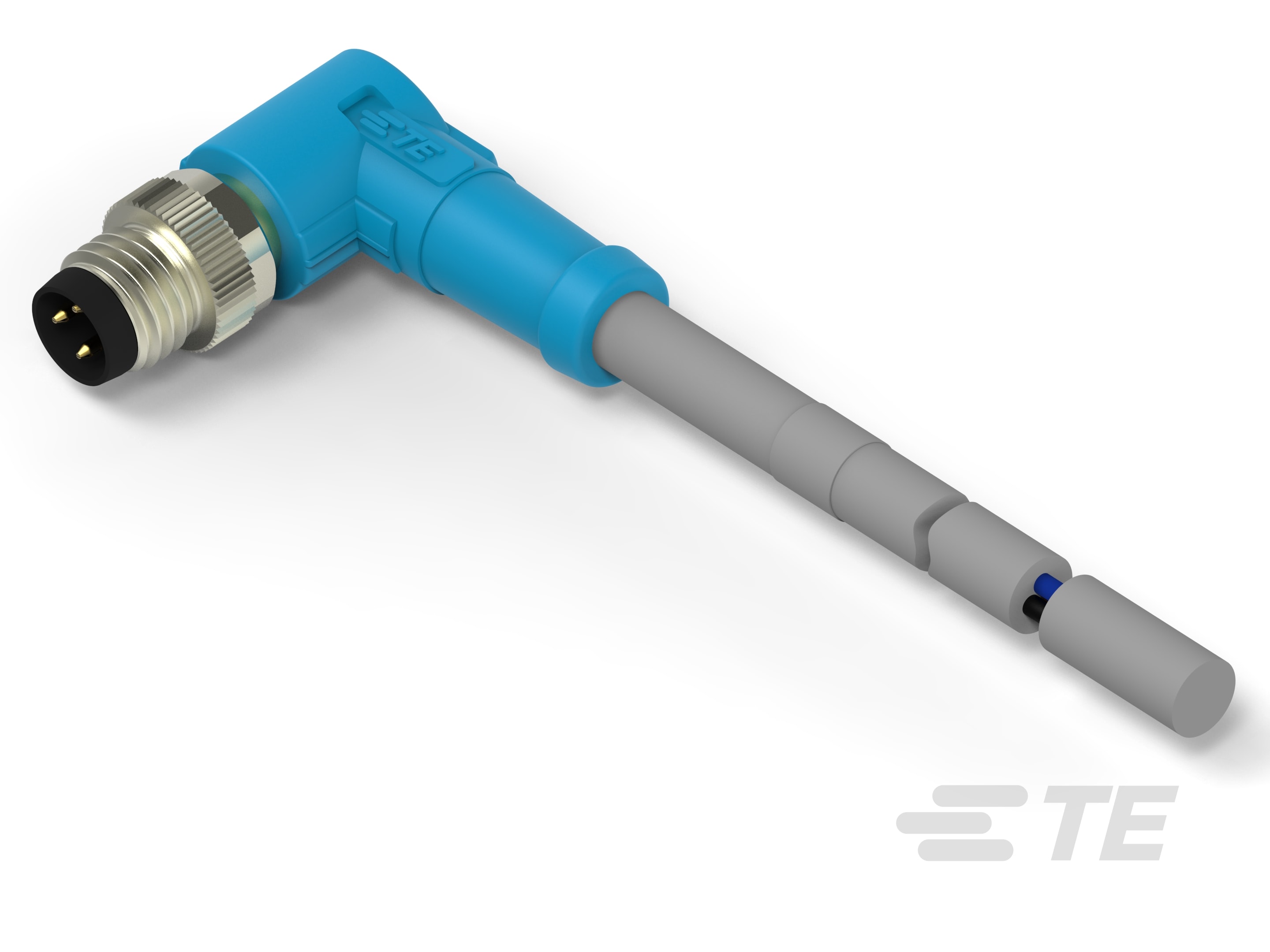 M8 Male R/A Single Ended Cable Assembly-CAT-SE594-M1B