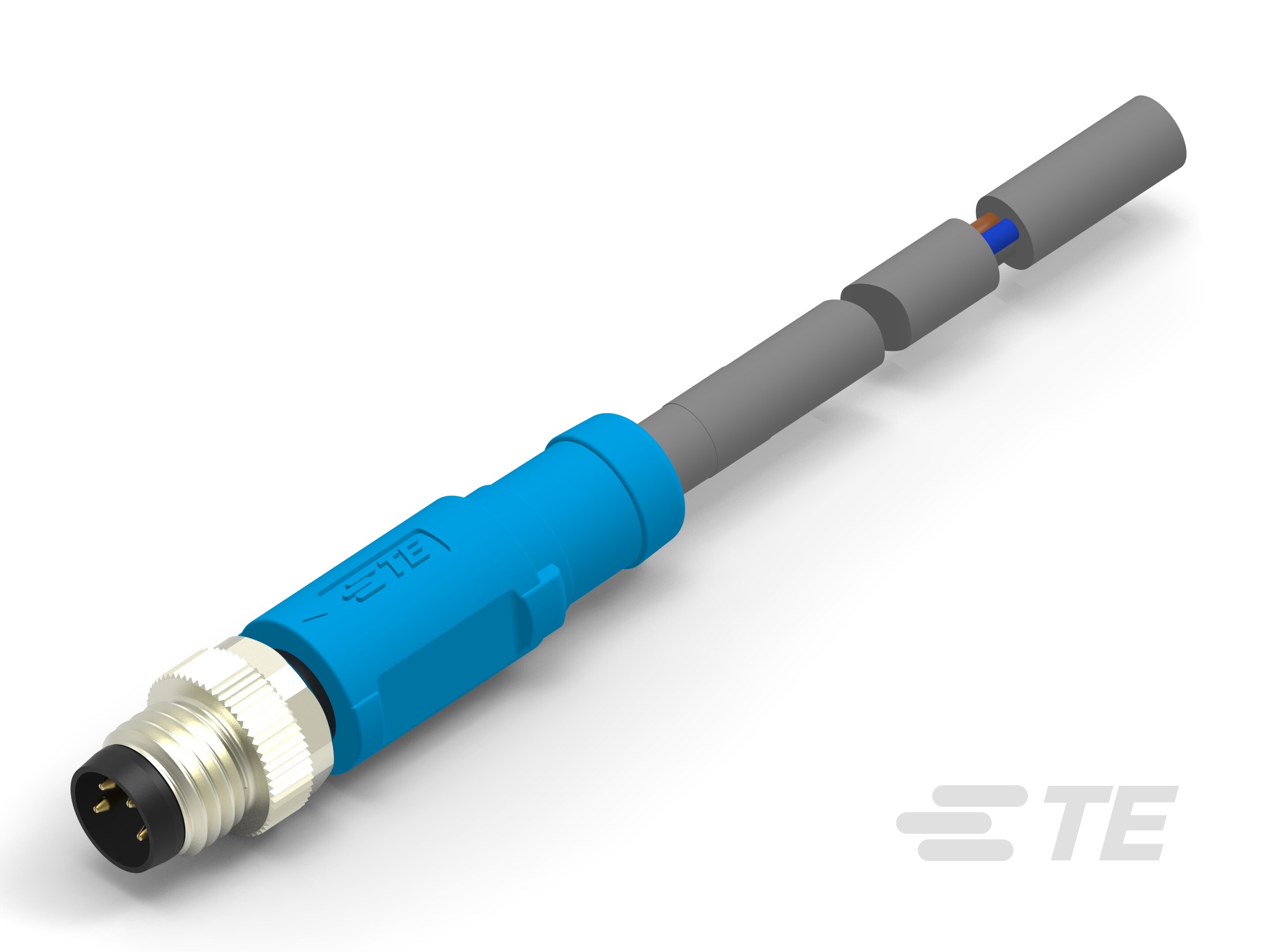 M8 Male Straight Single Ended Cable Assembly-CAT-SE594-M1F