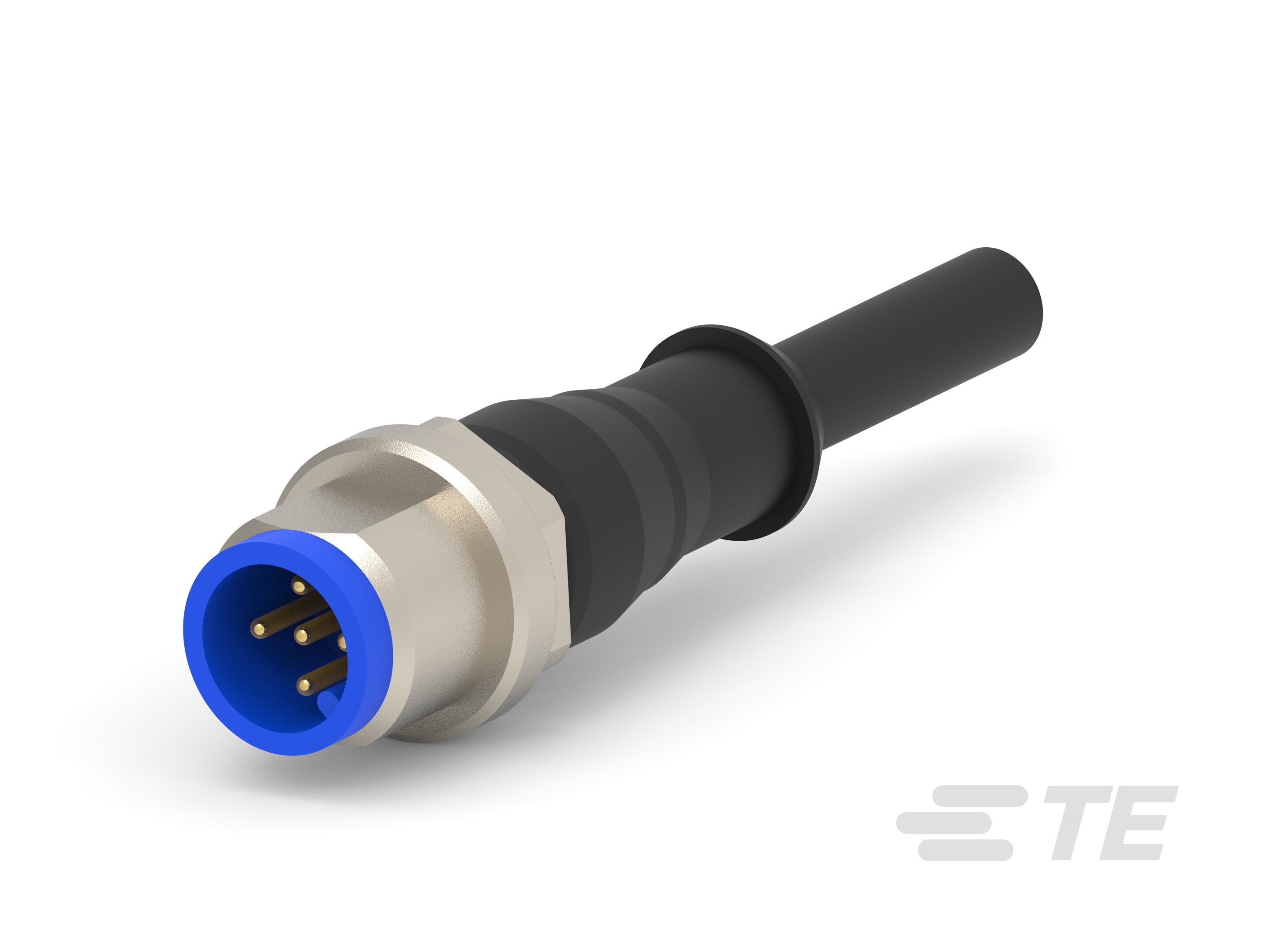 M12 x 1.0 straight plug pigt shld A-1-2273046-1