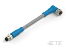 M8 Male Straight to Female R/A Double Ended Cable-CAT-SE594-M1N
