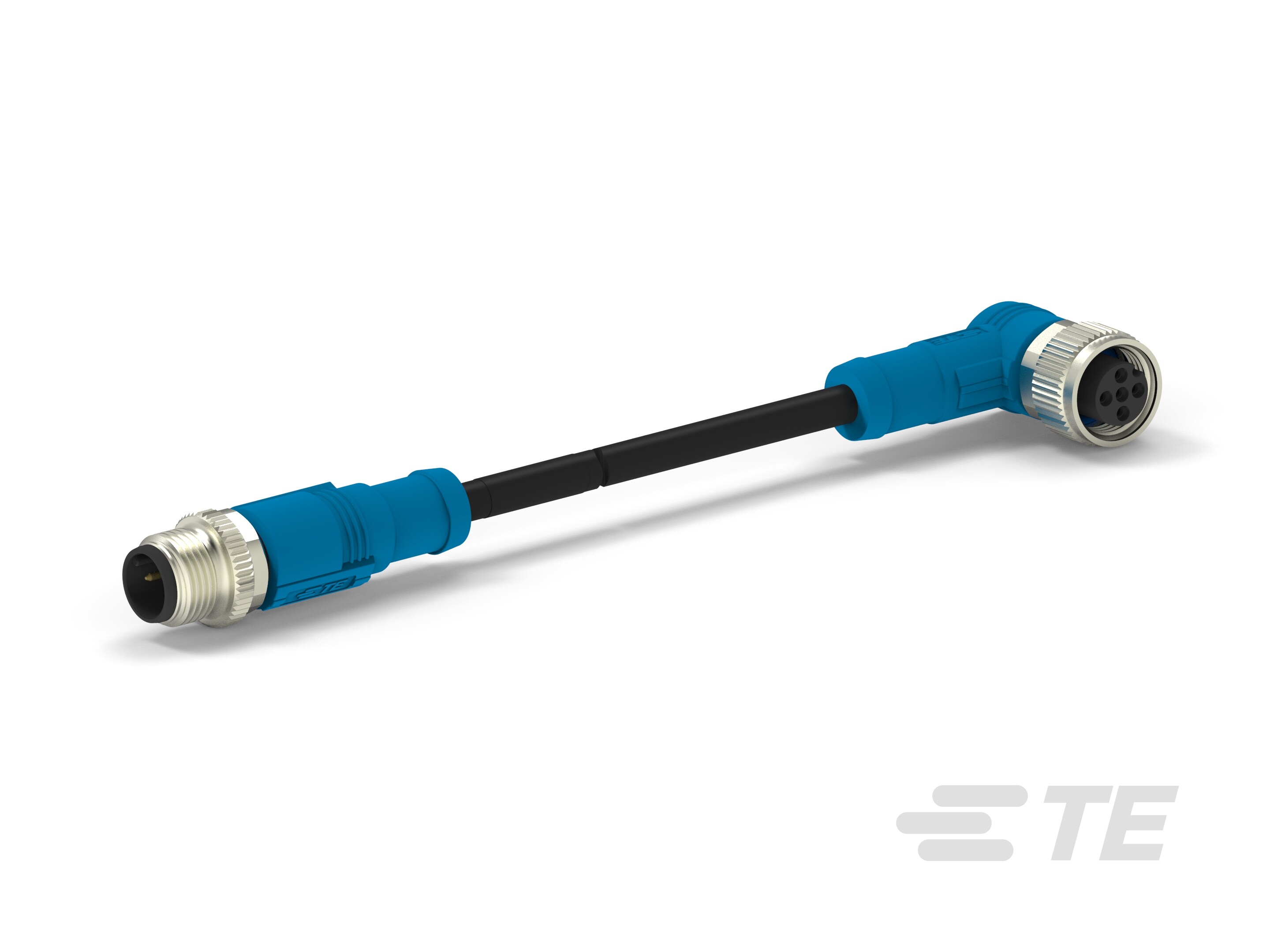 M12 A-Code Male Straight to Female Double Ended Cable-CAT-SE594-M1PP