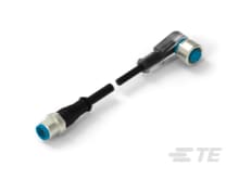 M12 A-Code Male Straight to Female LED Double Ended Cable-CAT-SE594-M1VV