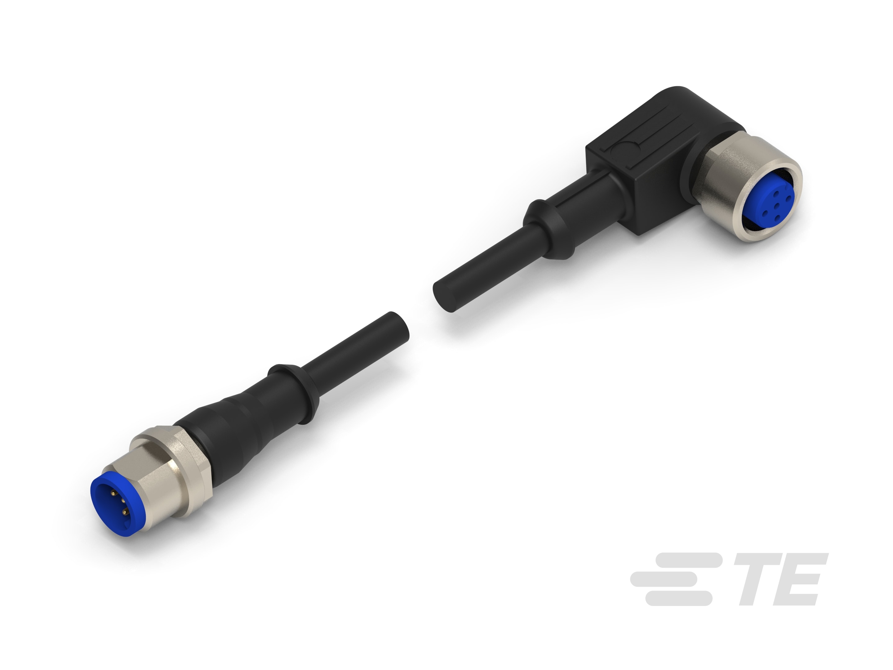 M12 strgt plug to M12 angled socket AA-1-2273117-5