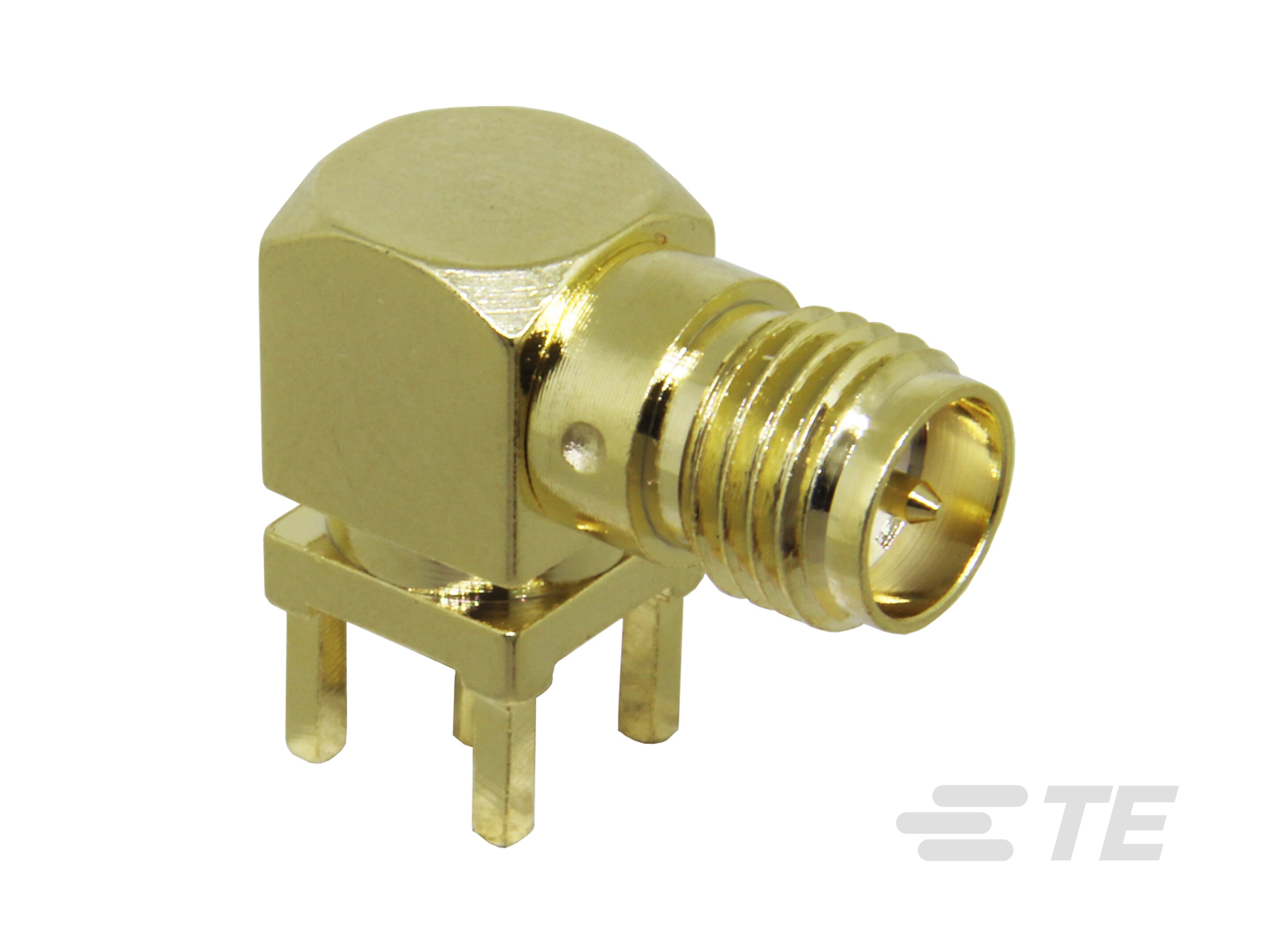 RP-SMA RA Jack 50 Ohm PCB Through Hole-CONREVSMA002-G