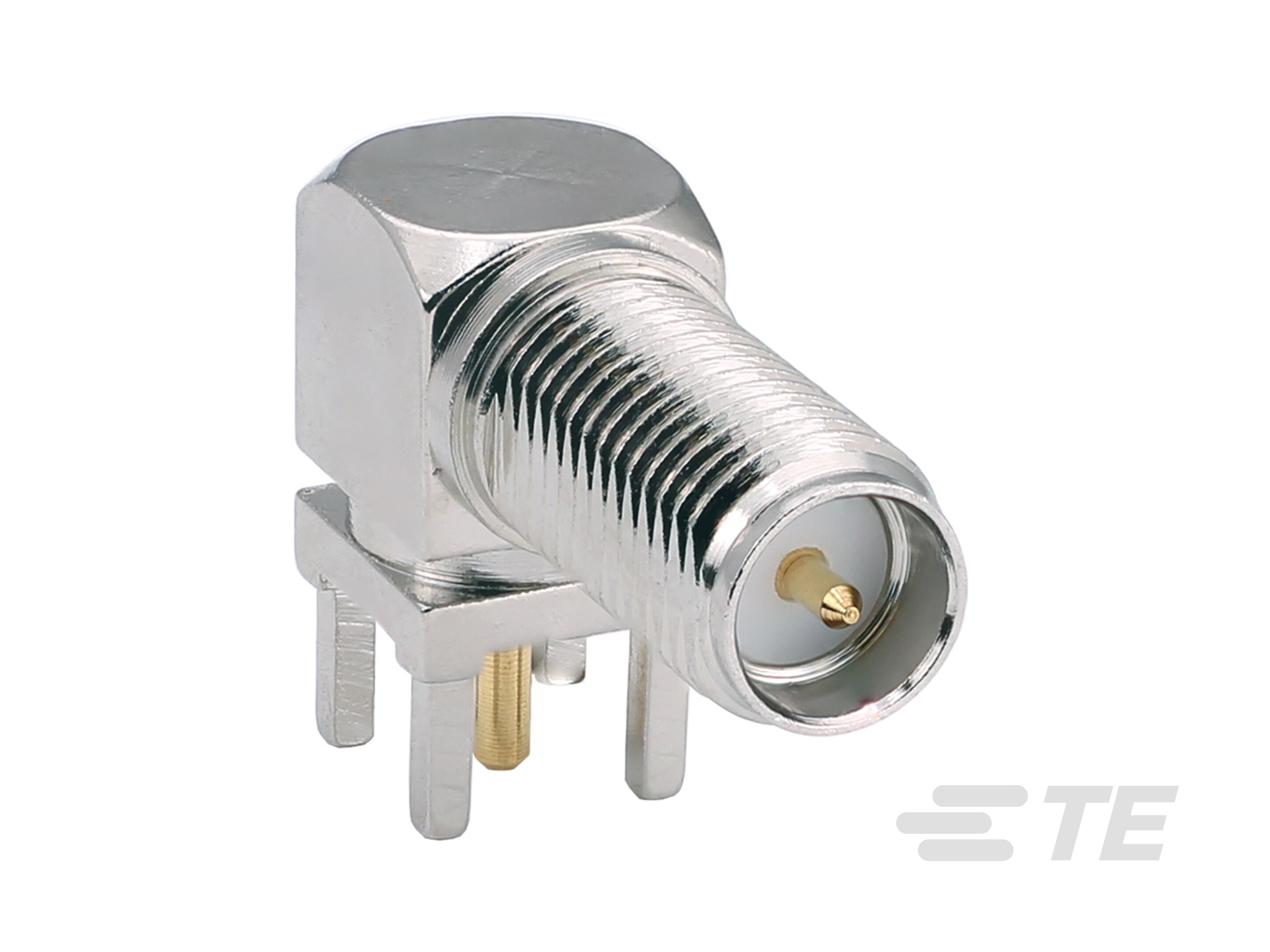 RP-SMA RA Jack 50 Ohm PCB Through Hole-CONREVSMA002-L