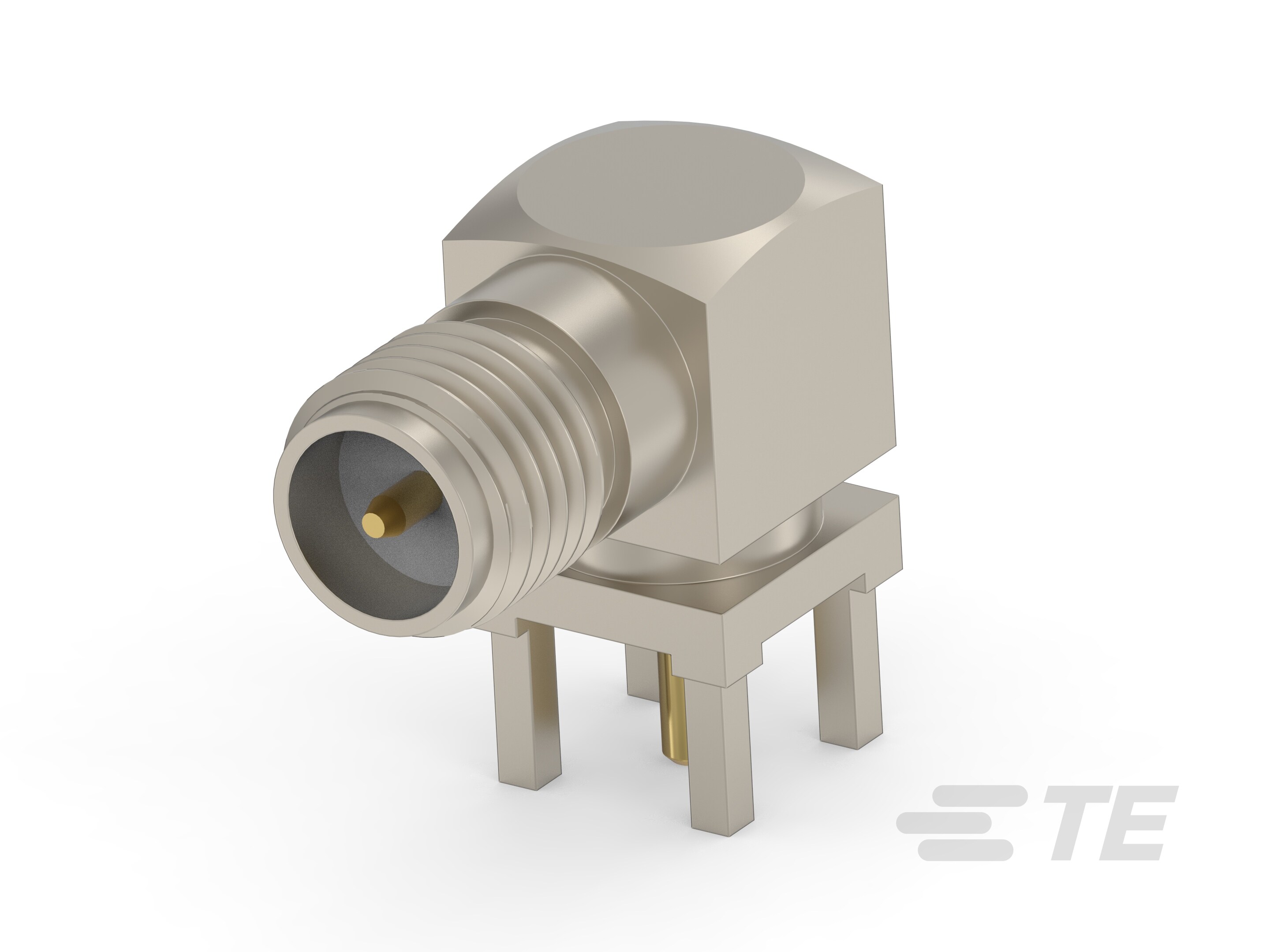 RP-SMA RA Jack 50 Ohm PCB Through Hole-CONREVSMA002