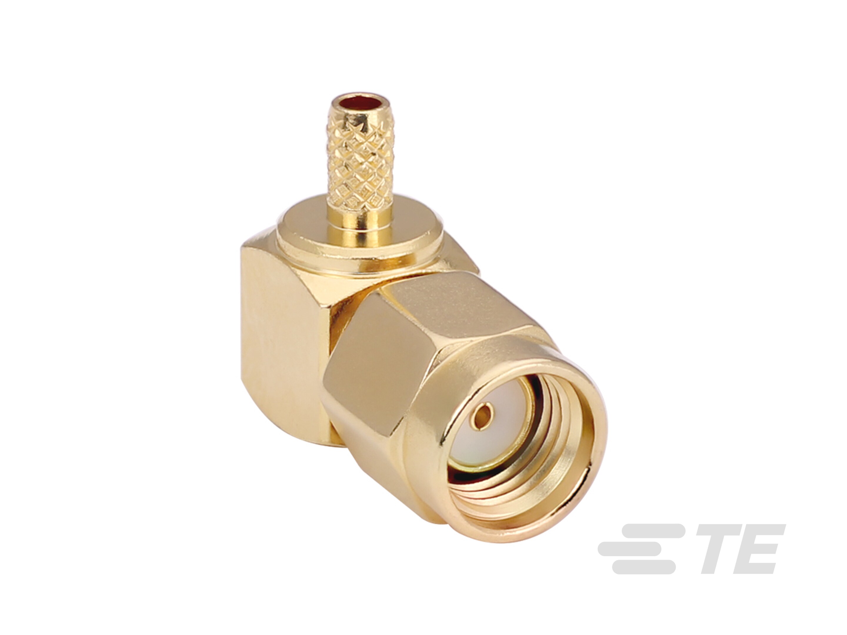 RP-SMA RA Plug 50 Ohm PCB Cable Crimp-CONREVSMA012-G