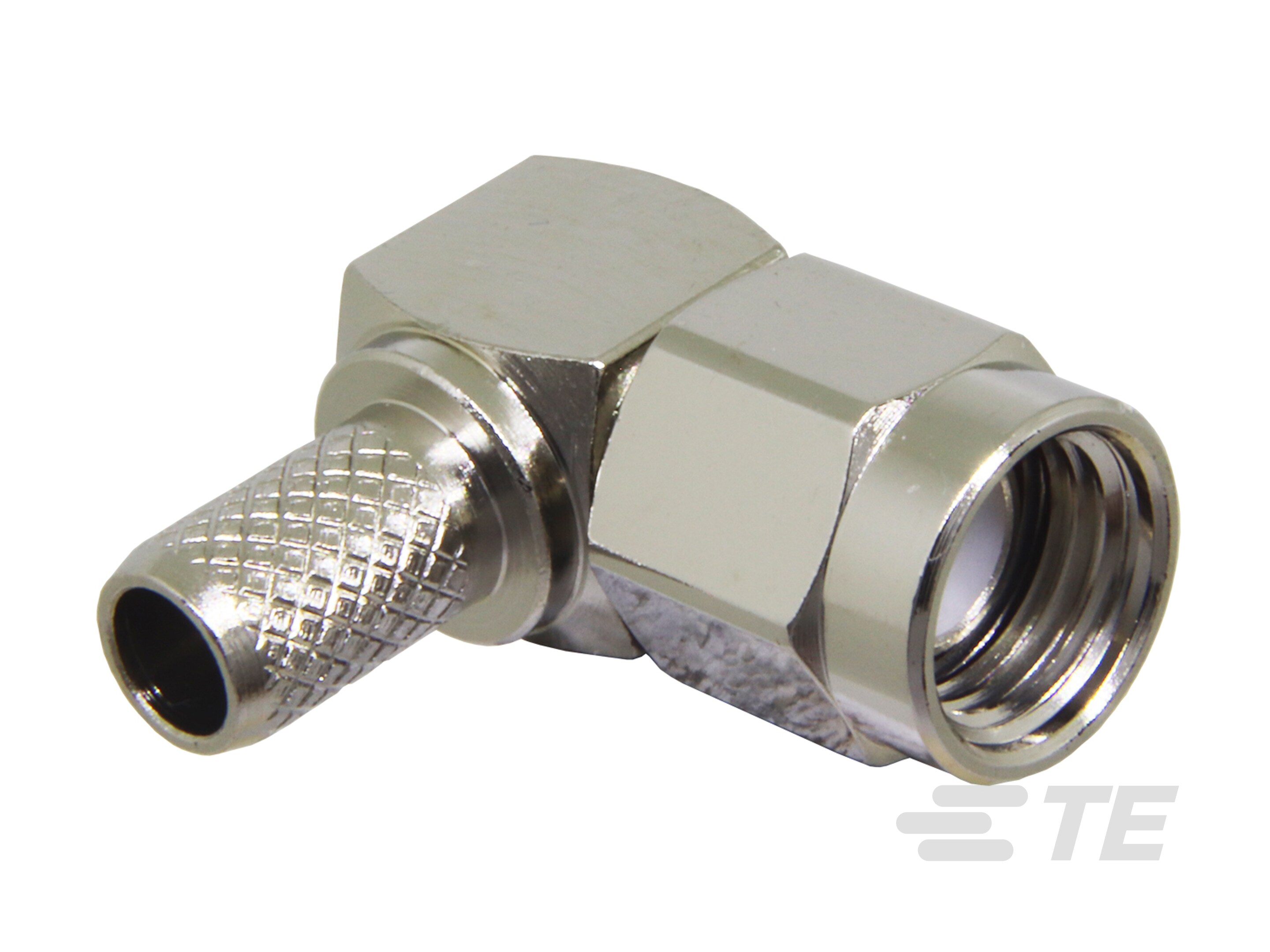 RP-SMA RA Plug 50 Ohm PCB Cable Crimp-CONREVSMA012-R58