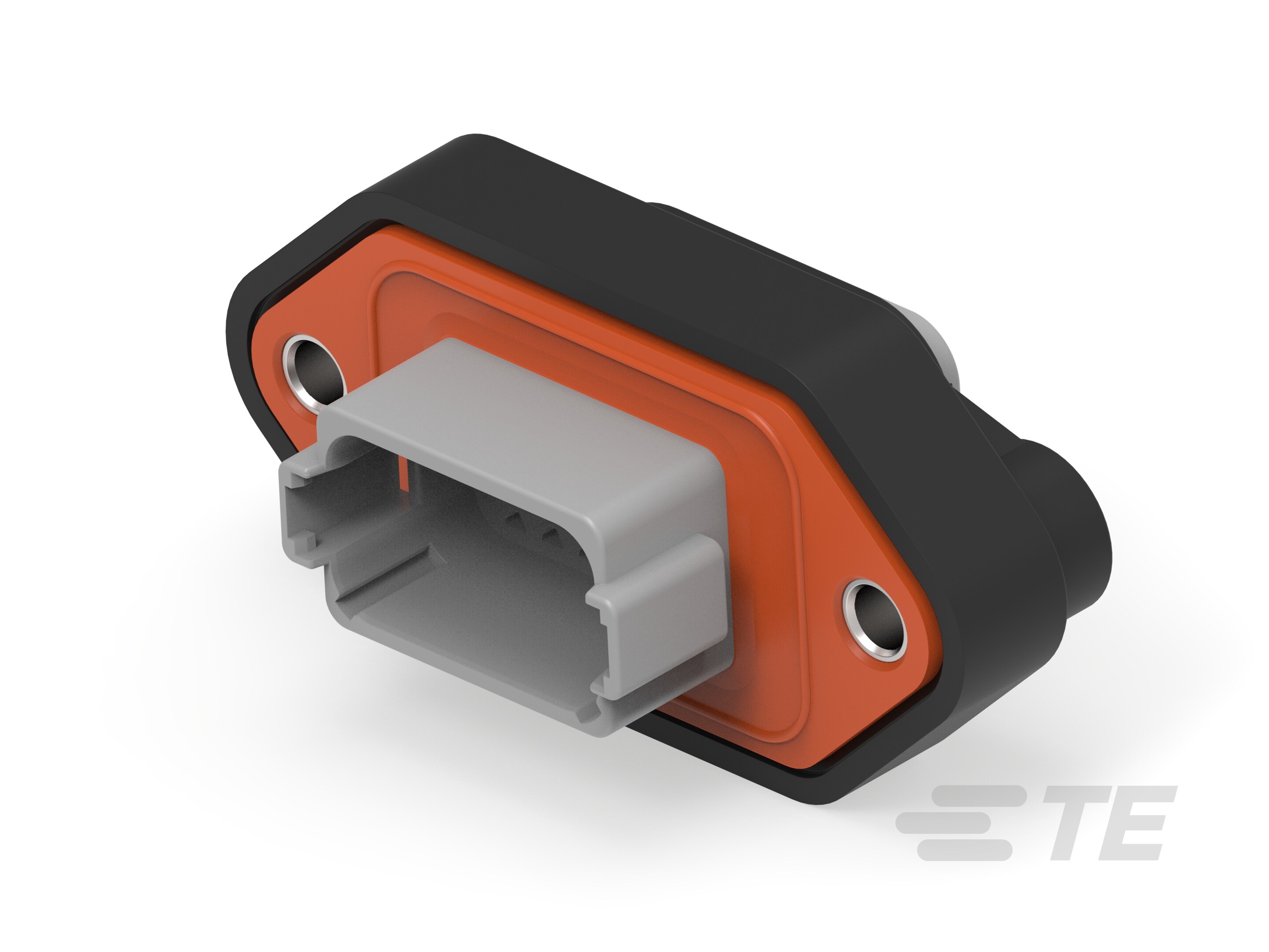 REC, 12P, GRY, N, CAP, FLANGE, A-DT04-12PA-LE01